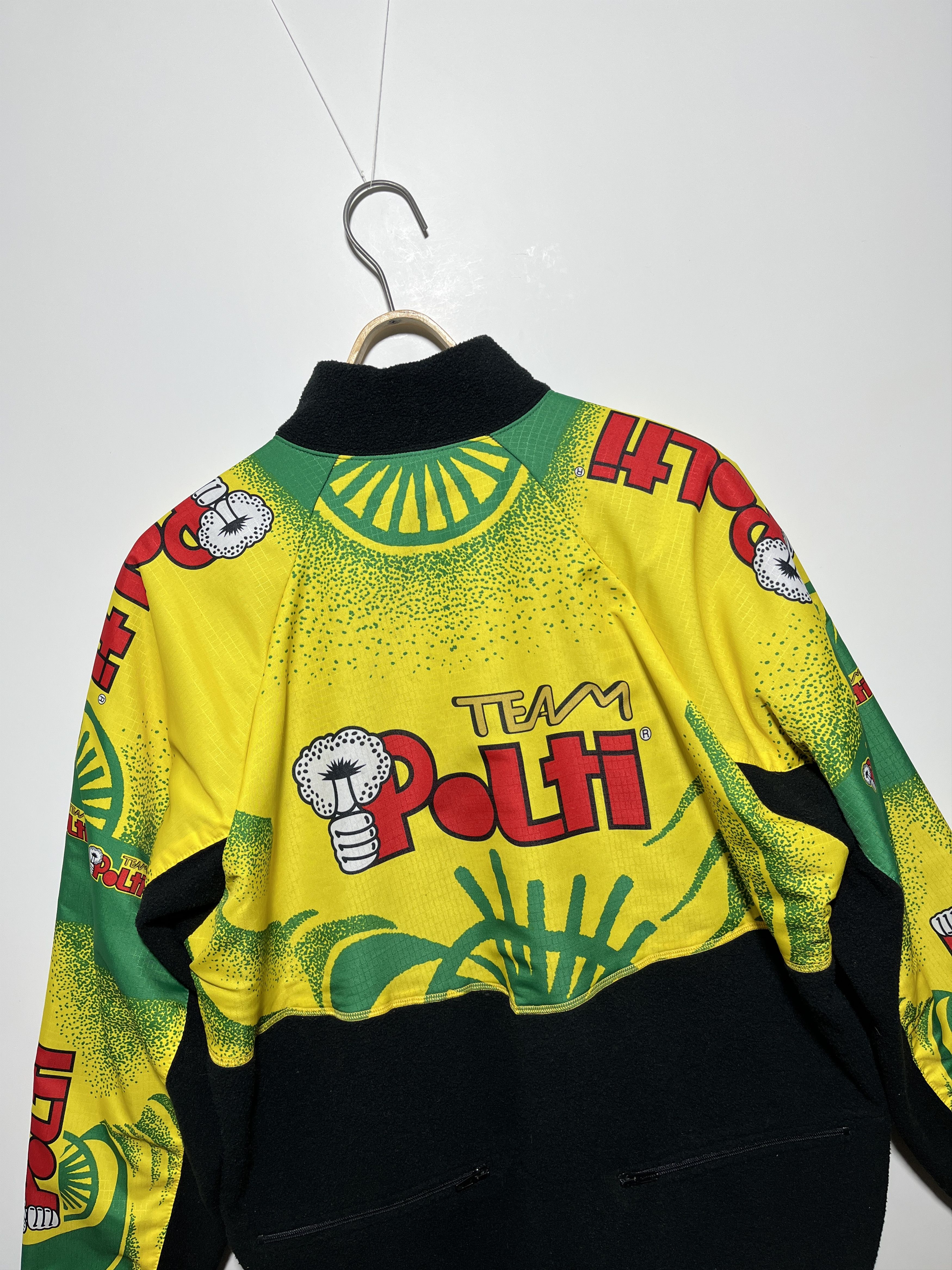 Vintage Vintage SMS Santini Polti Team Cycling Fleece Jacket Size US XXL / EU 58 / 5 - 6 Thumbnail