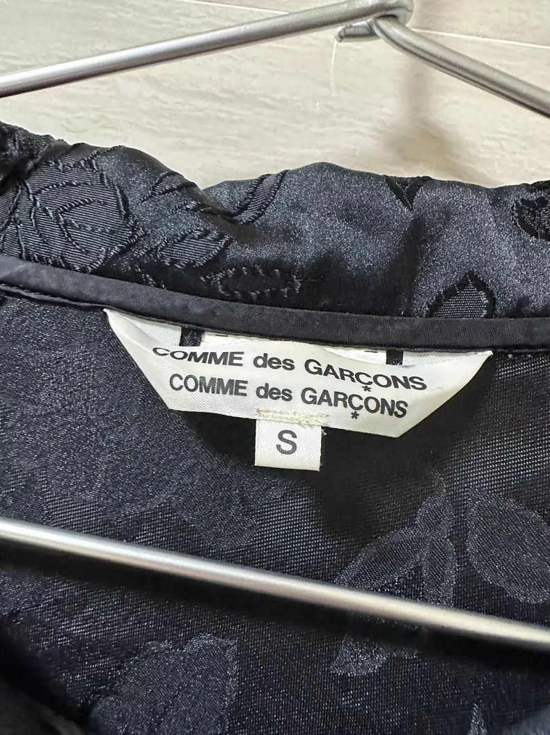 Comme Des Garcons Dress with round front and embroidered j