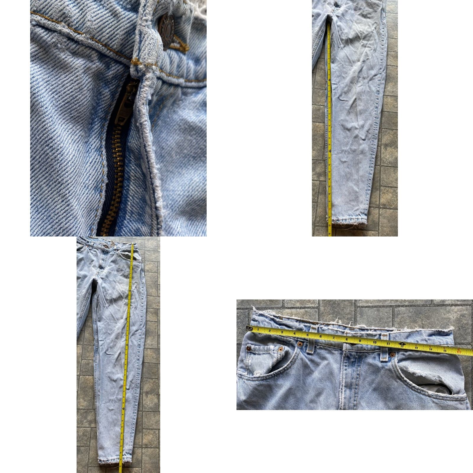 Levi's VINTAGE Levi's 560 Jeans Men 34x36 USA Blue 1994 Flaws Wear Pants - 34x36 Inseam 36 Mens Size US 34 / EU 50 - 8 Thumbnail