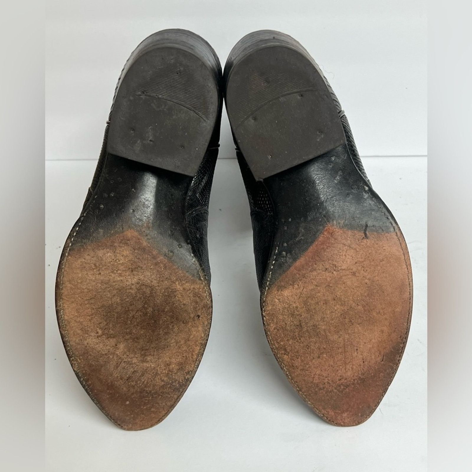 Dan Post Dan Post Black Lizard Skin Boots 6830 Cowboy Western USA Size US 9.5 / EU 42-43 - 14 Thumbnail