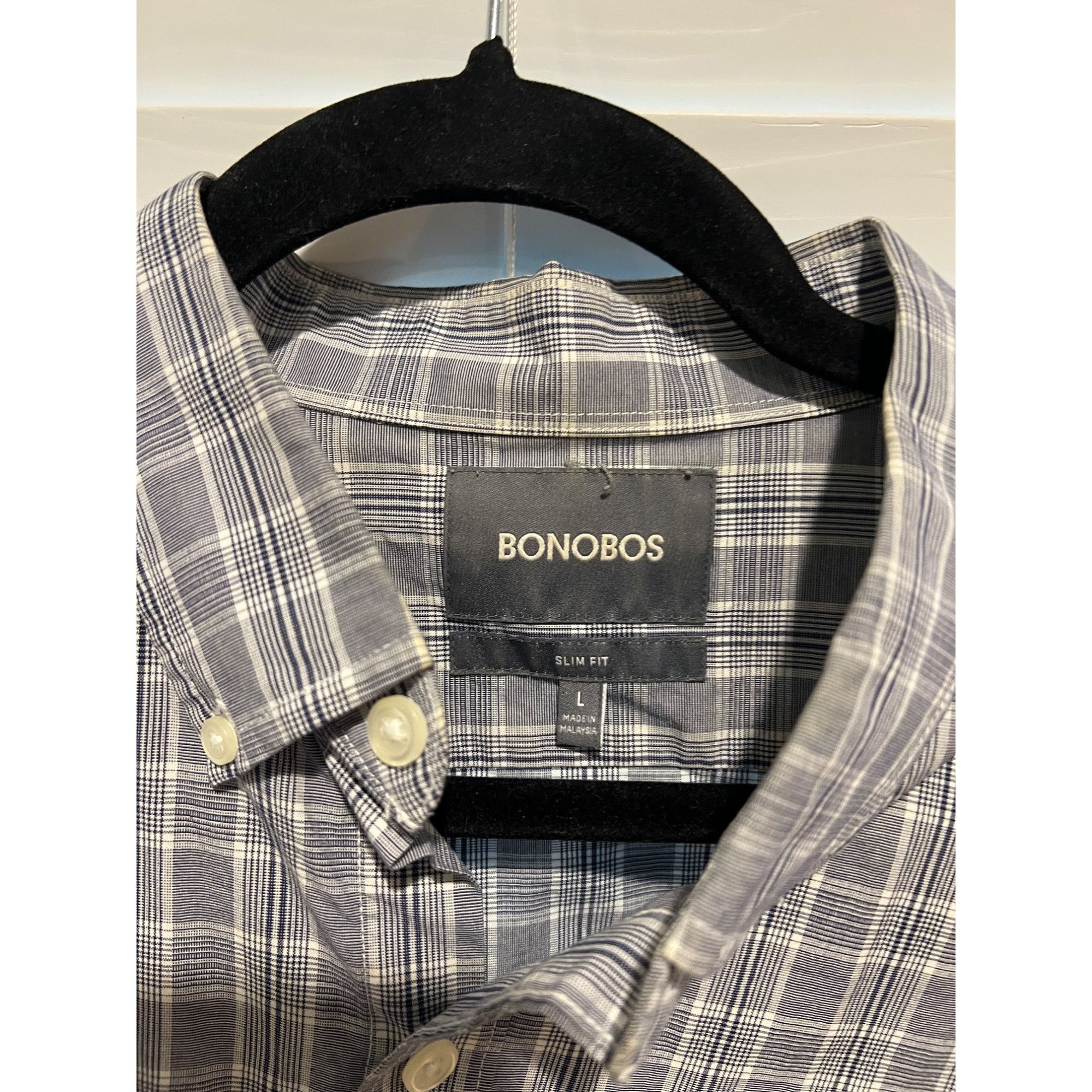 Bonobos Bonobos Slim Fit Long Sleeve Button Up Shirt - Size L Size US L / EU 52-54 / 3 - 2 Thumbnail