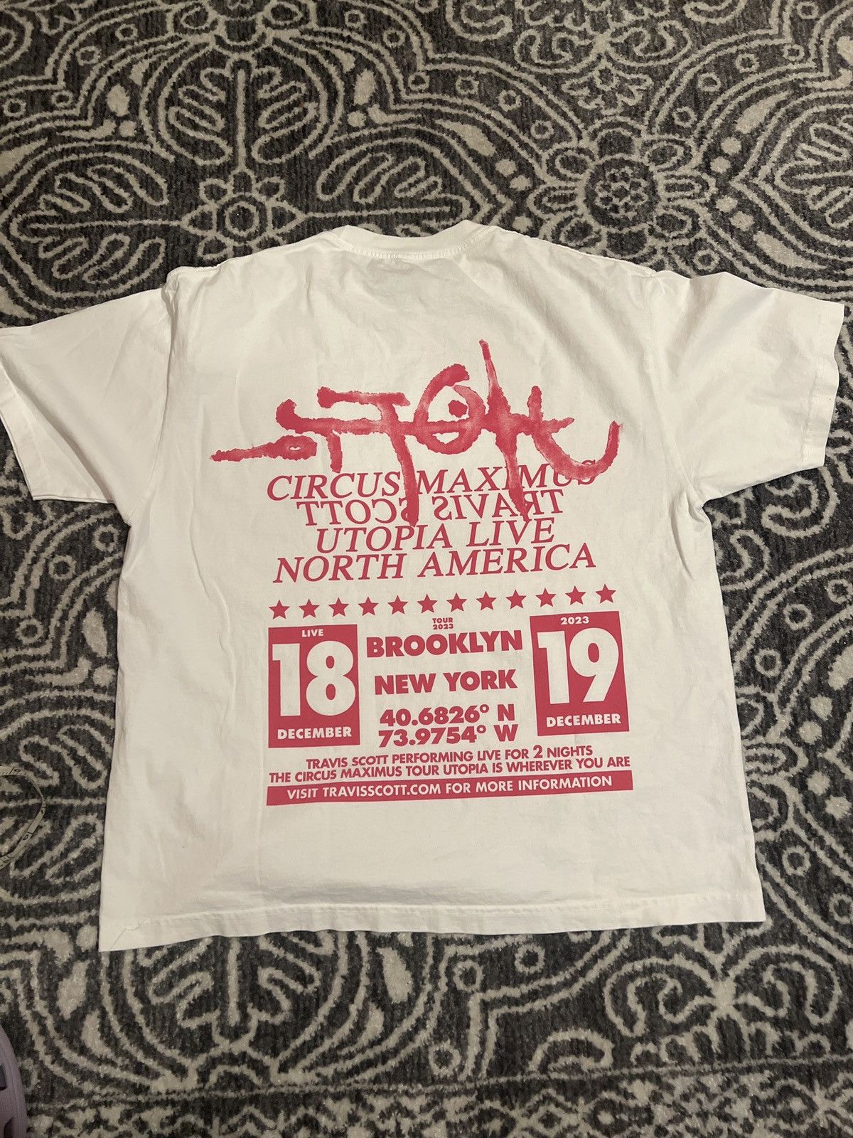 Travis Scott x Circus Maximus Tour New York Exclusive Tee