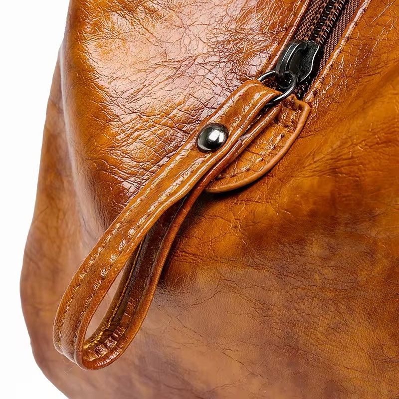 Vintage Vintage Large Capasity Pu Leather Hobo Bag Size ONE SIZE - 9 Thumbnail