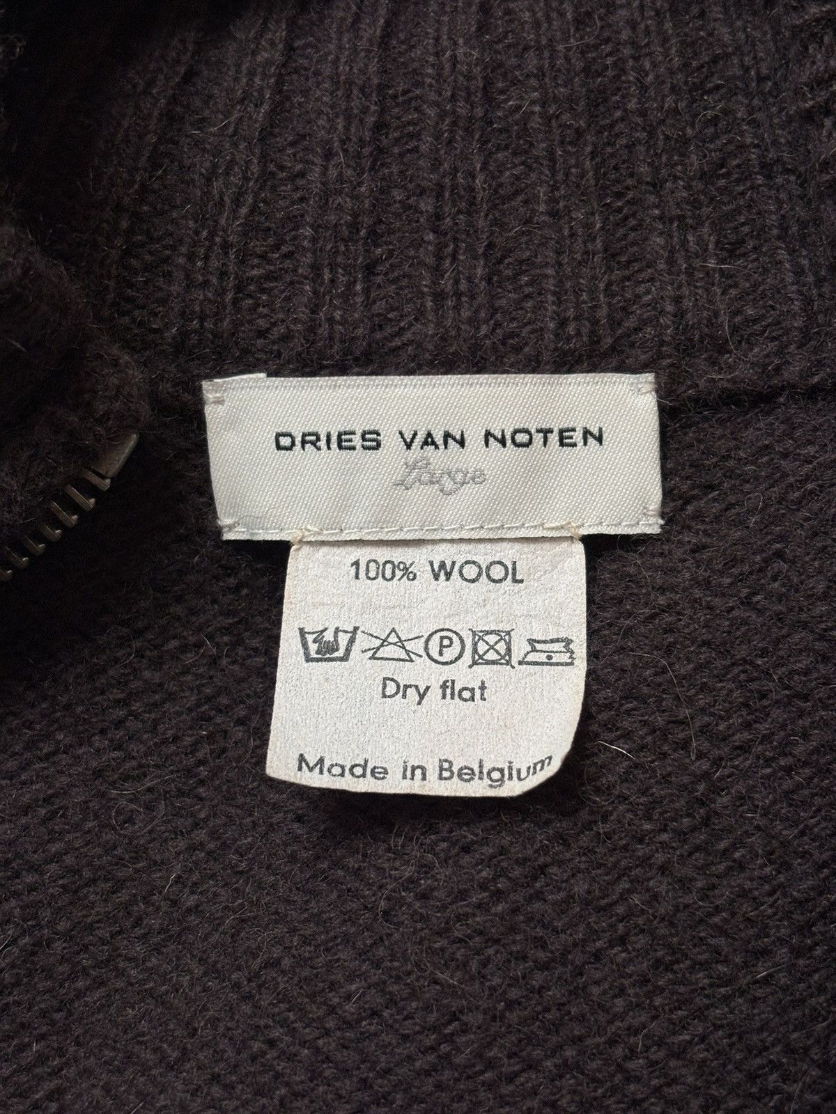 Dries Van Noten Dries Van Noten | 00s Minimalist Zip Wool Cardigan Size US L / EU 52-54 / 3 - 6 Thumbnail