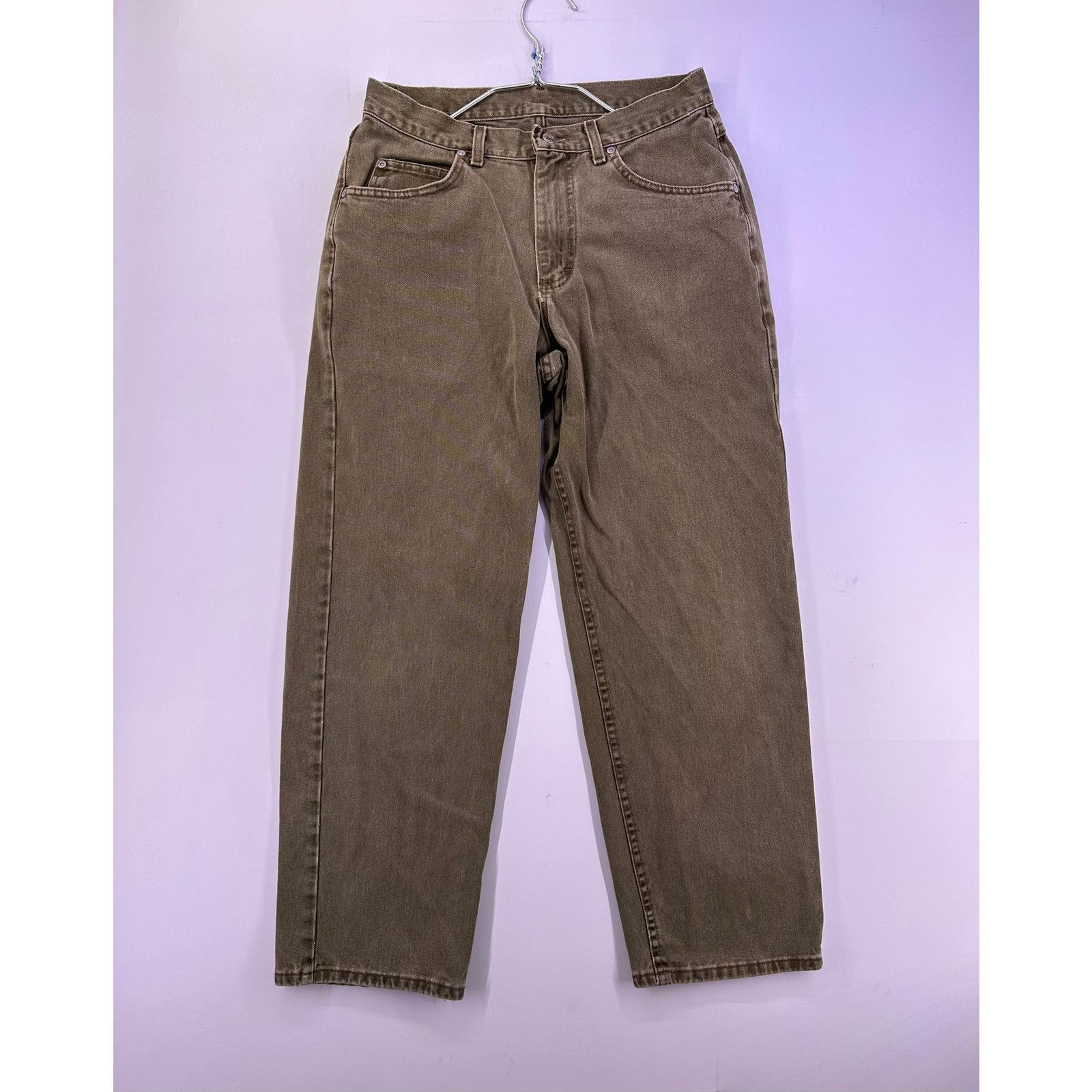Lee Vintage Riveted Lee gold Brown Jeans Size 33x32 Size US 33 - 2 Thumbnail