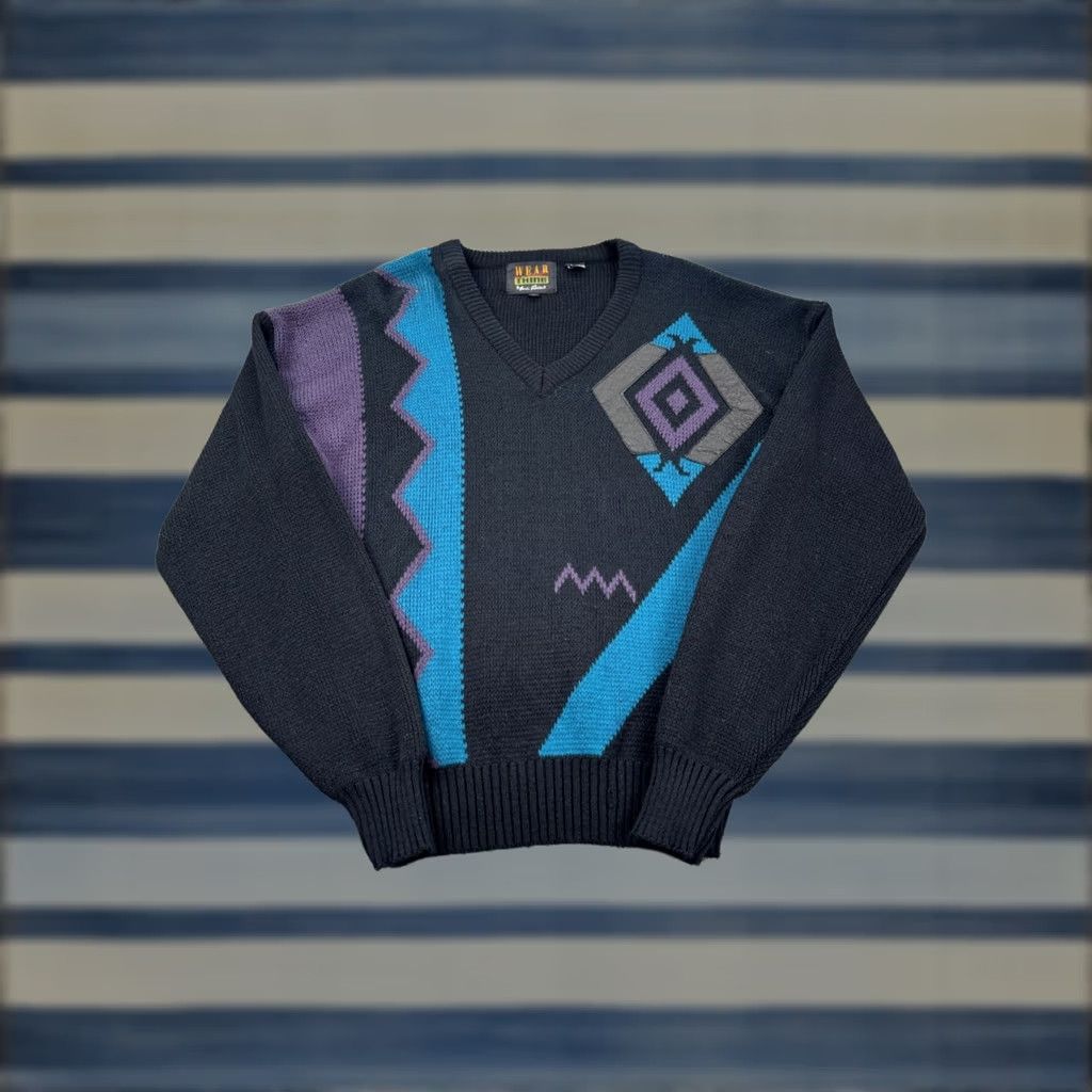 Oakley × Vintage OAKLEY Sweater Knit Vintage 90s Mock Neck hoodie