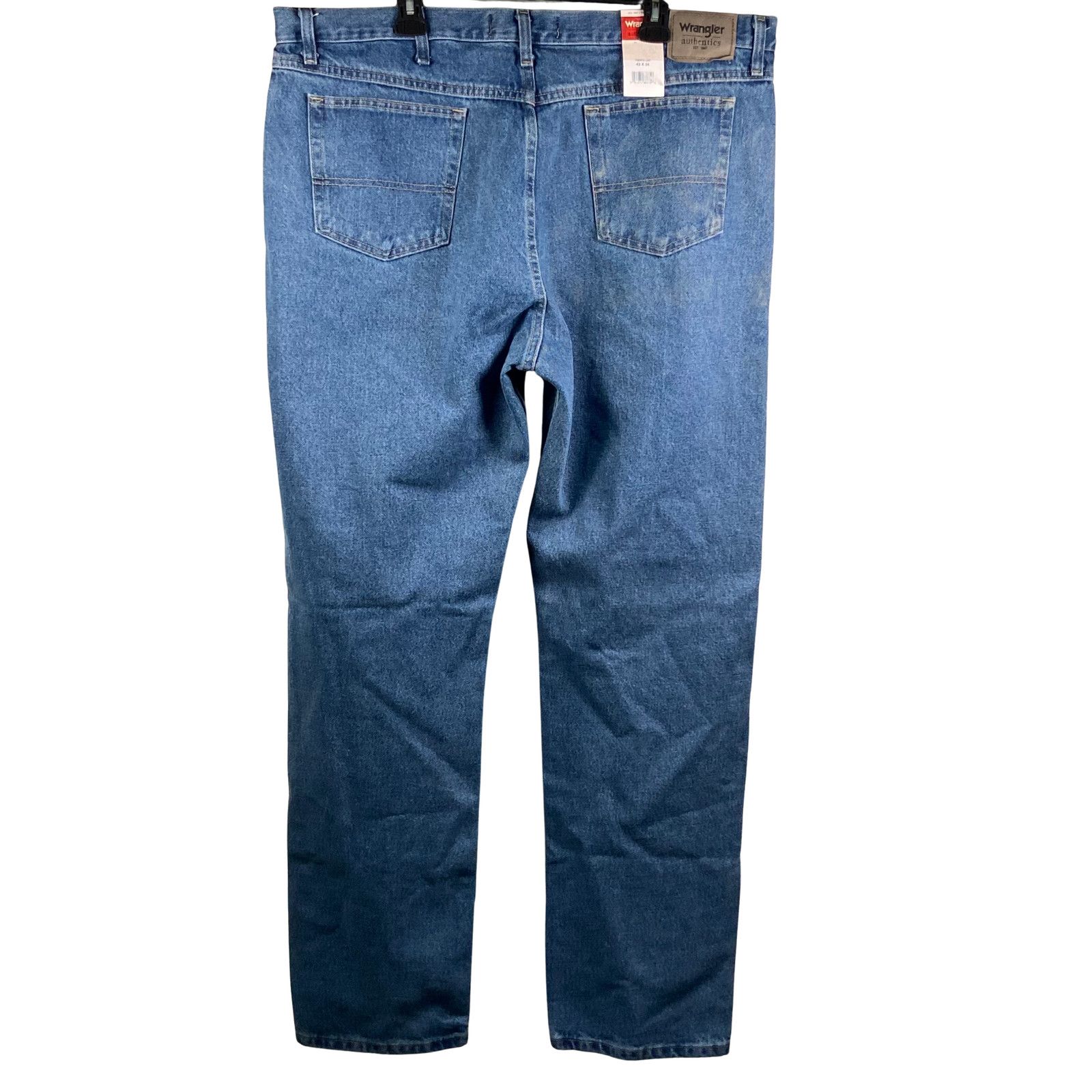 Wrangler Wrangler Authentics Jeans Mens 42x34 Blue Classic Straight Size US 42 / EU 58 - 2 Thumbnail