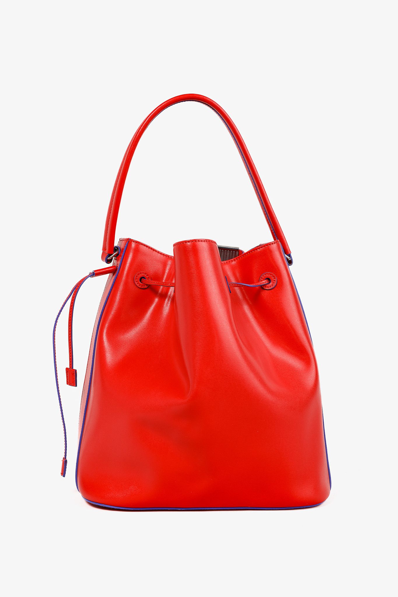 Emporio Armani Emporio Armani SS/15 Boarded Leather Drawstring Bucket Bag Size ONE SIZE - 4 Thumbnail