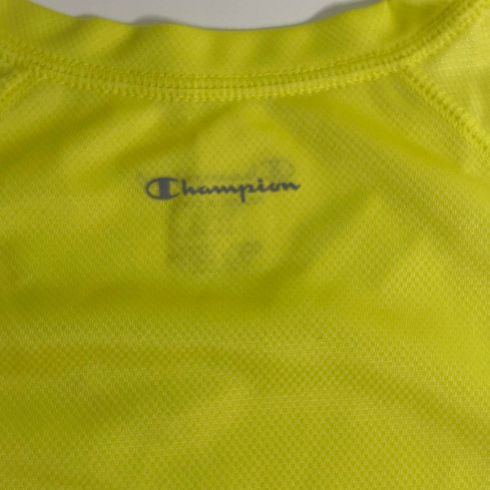Champion Champion Yellow V-Neck Athletic Shirt Large Polyester Active Size L / US 10 / IT 46 - 8 Thumbnail