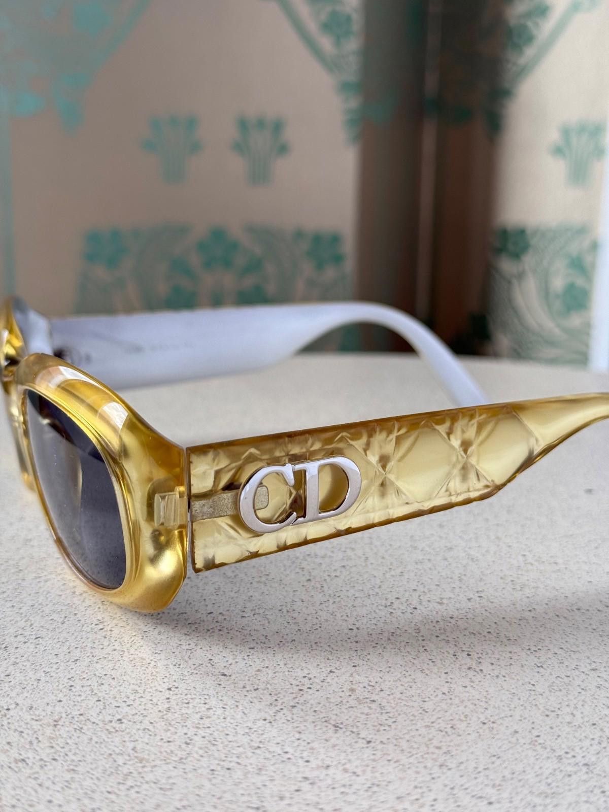 Dior Christian Dior CD 2006 Gold Canage Sunglasses Oval Womens Size ONE SIZE - 2 Thumbnail