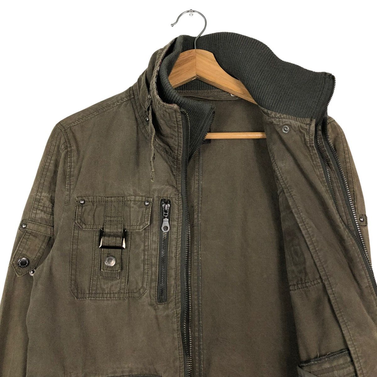 In The Attic 🔥VINTAGE BIKER JACKET IN THE ATTIC JAPAN MULTI POCKET PUNK Size US M / EU 48-50 / 2 - 12 Thumbnail