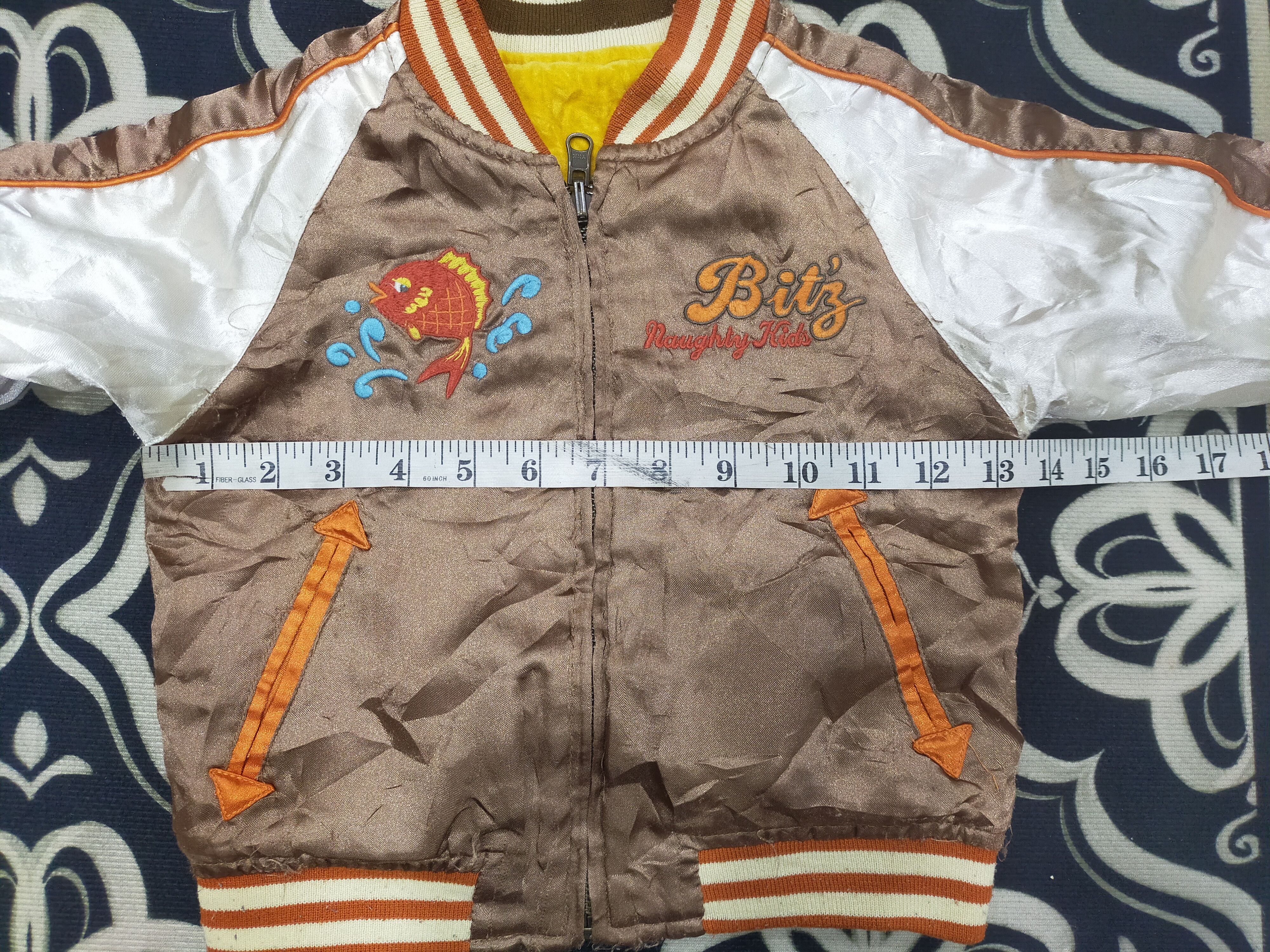 Beauty Beast × Japanese Brand Vintage Riversible Sukajan Japan For Kid Size US XXS / EU 40 - 18 Thumbnail