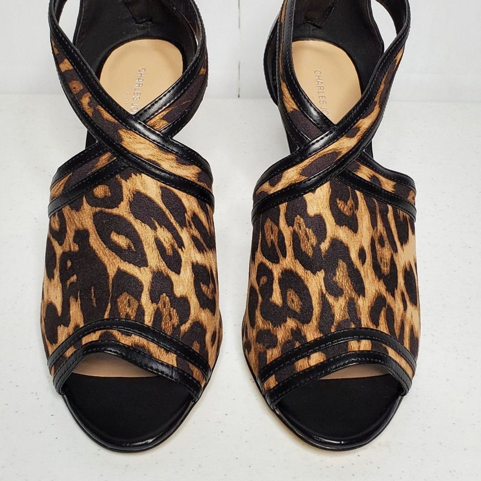 Charles Jourdan Charles Jourdan Paris Amy Leopard Print Peep Toe Heels 9.5 Size US 9.5 / IT 39.5 - 3 Thumbnail