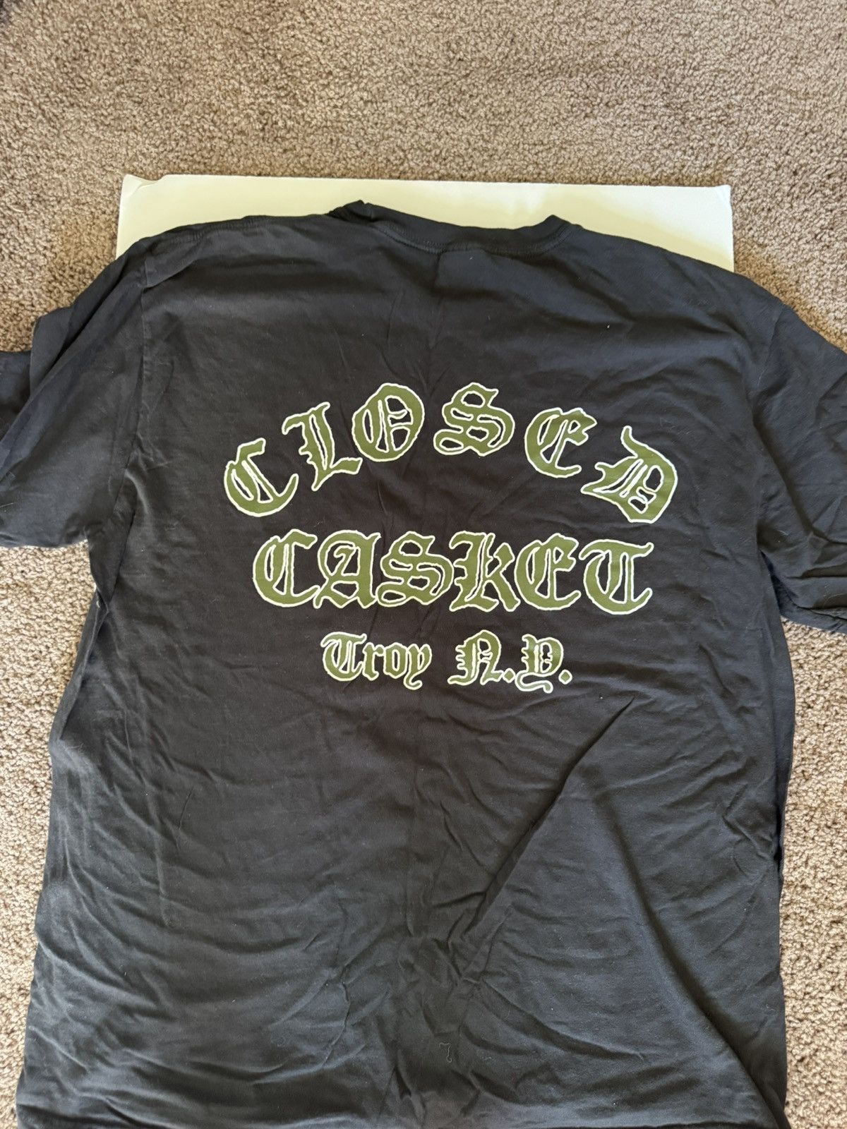 Comfort Colors closed casket activities label t shirt - black Size US XL / EU 56 / 4 - 2 Thumbnail