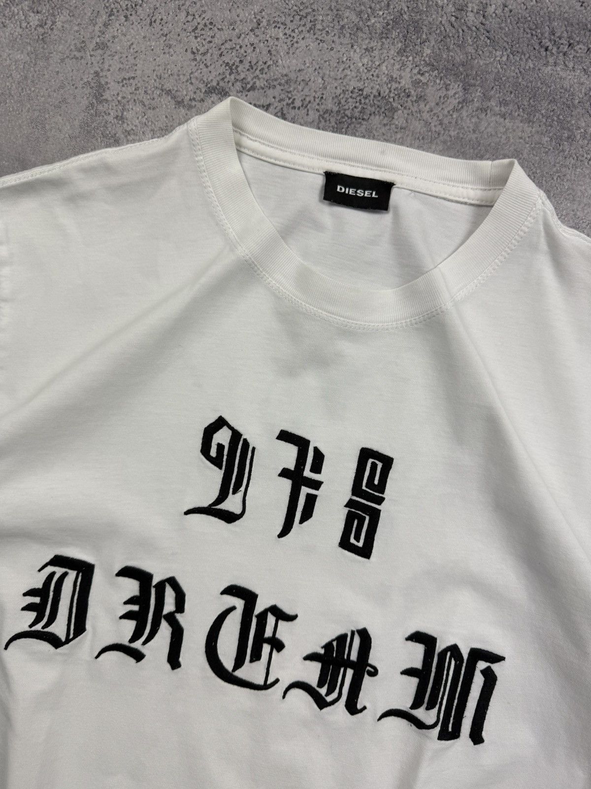 Diesel Vintage Diesel Big Logo T-Shirt White Tee Streetwear Hype Size US M / EU 48-50 / 2 - 10 Thumbnail