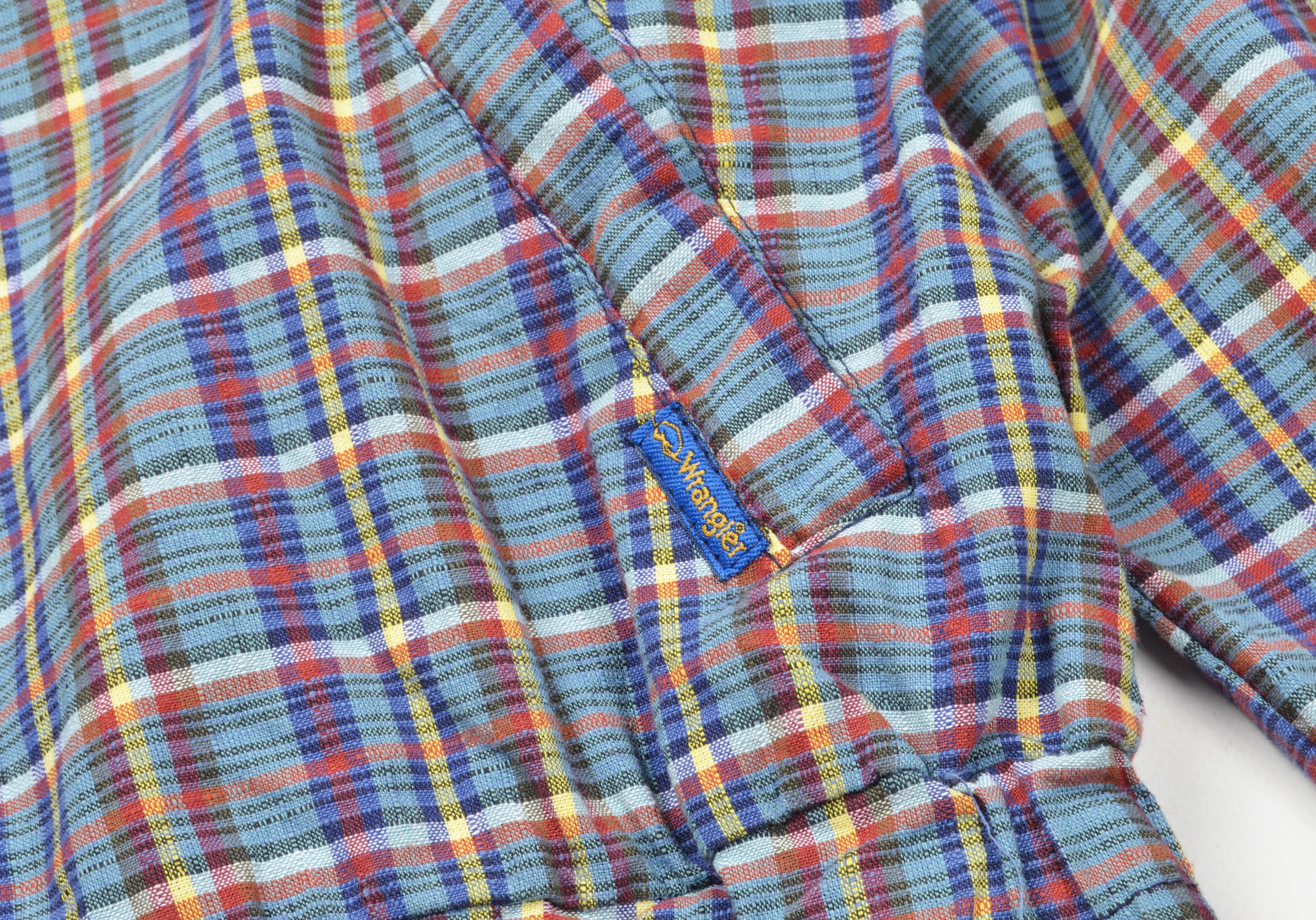 Vintage Vintage Wrangler 80's Checkered Light Bomber Jacket Size US L / EU 52-54 / 3 - 4 Thumbnail