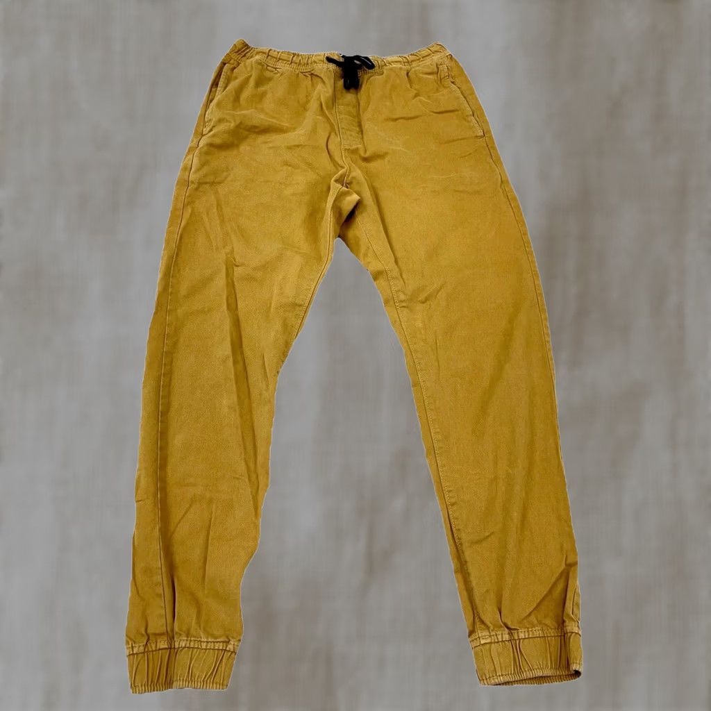American Eagle Outfitters American Eagle Outfitters Pants Men Small Tan Brown Khaki Drawstring Joggers Tapered 27x27 Size US 29 - 1 Thumbnail