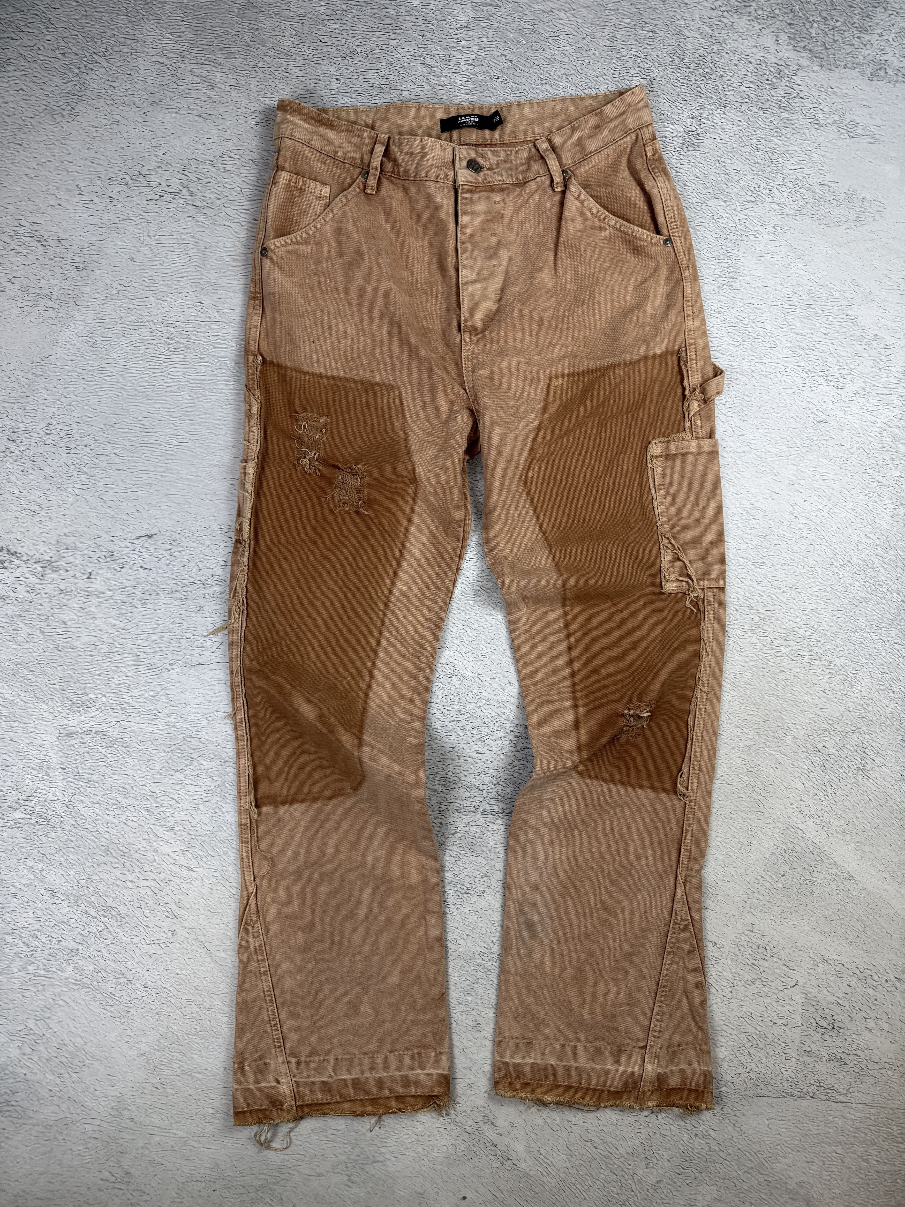 Jaded London × Japanese Brand Jaded London Straight Leg Carpenter Jeans Sand Hem Insert Size US 30 / EU 46 - 2 Thumbnail