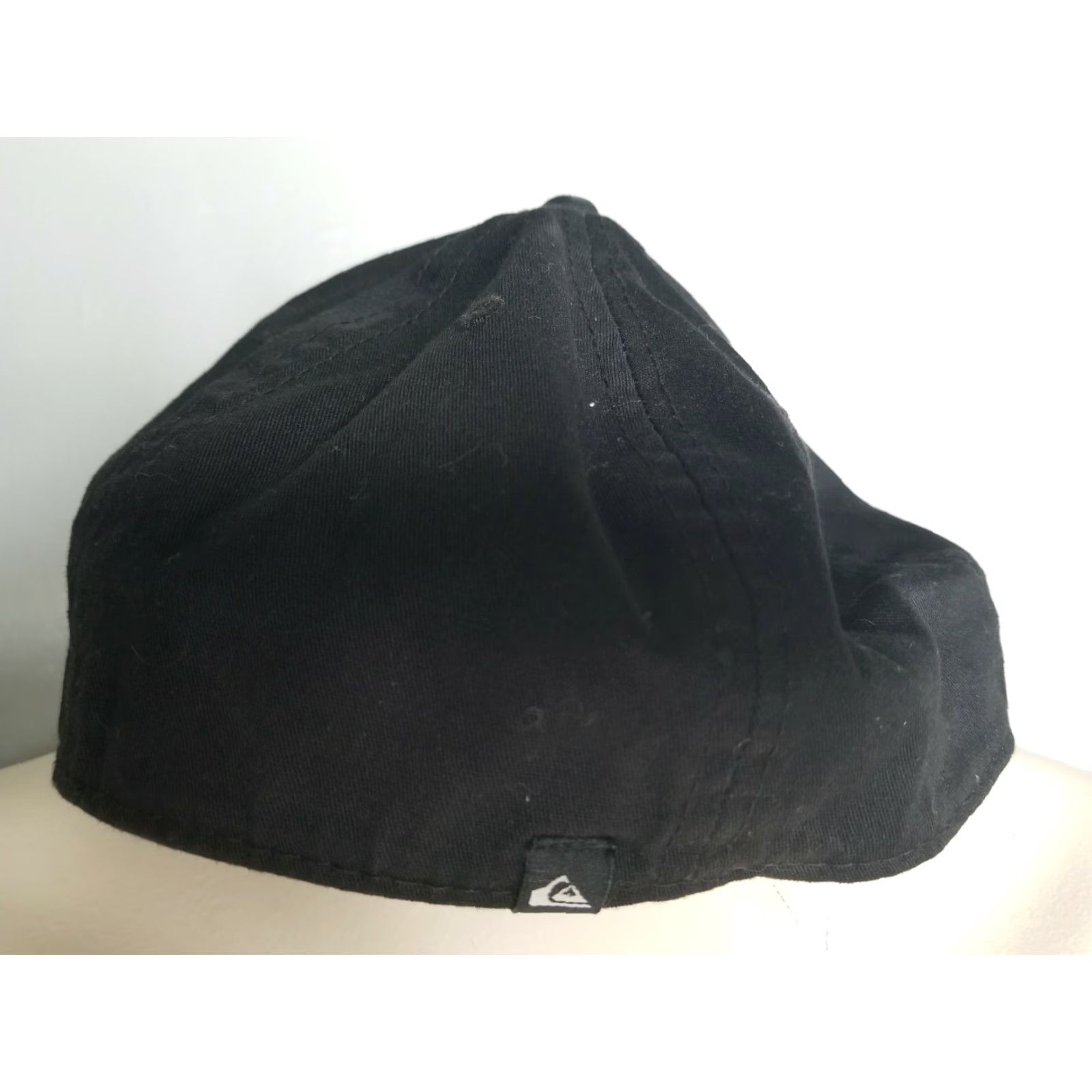 New Era New Era 39Thirty Cap Baseball Hat Black White Logo Fitted S/M Mens Adult Size M Black Logo 90s Style Size ONE SIZE - 6 Thumbnail