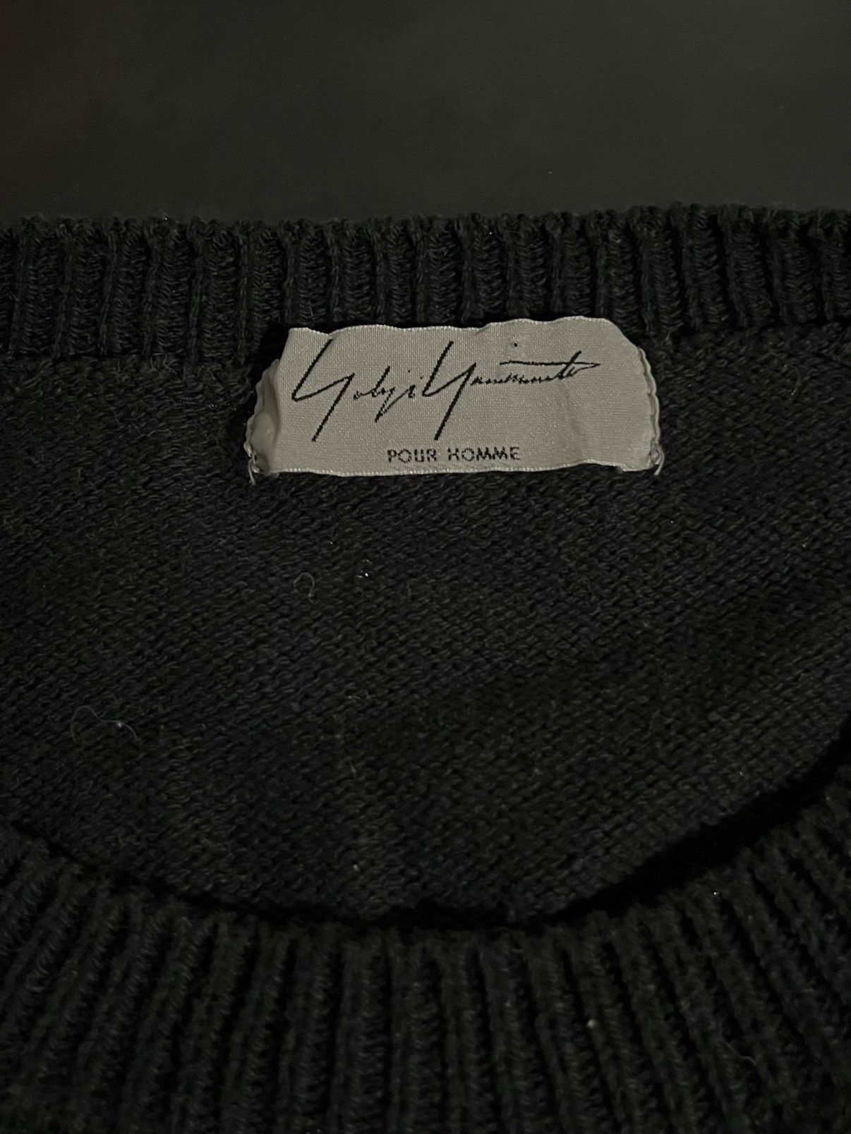 Yohji Yamamoto Yohji Yamamoto Black Kanji And Dog Knit Sweater Size US L / EU 52-54 / 3 - 4 Thumbnail