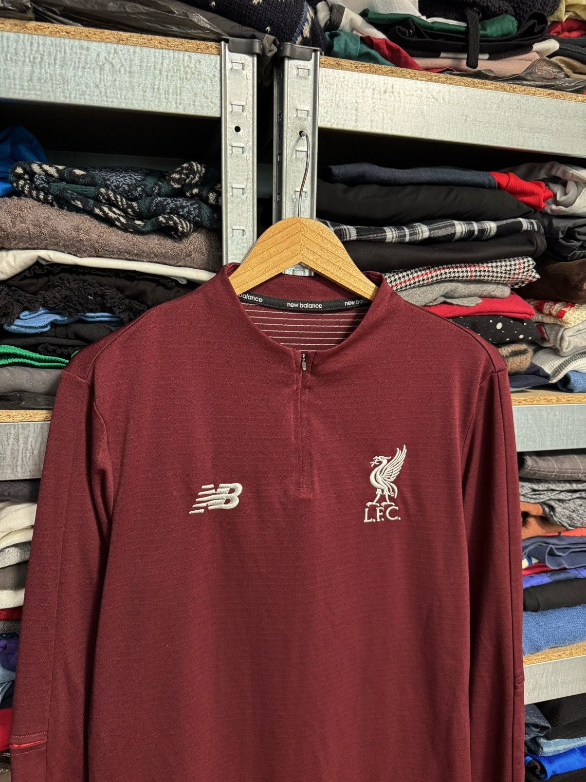 New Balance New Balance Liverpool Long Sleeve Training Shirt Jersey LFC Size US M / EU 48-50 / 2 - 2 Thumbnail
