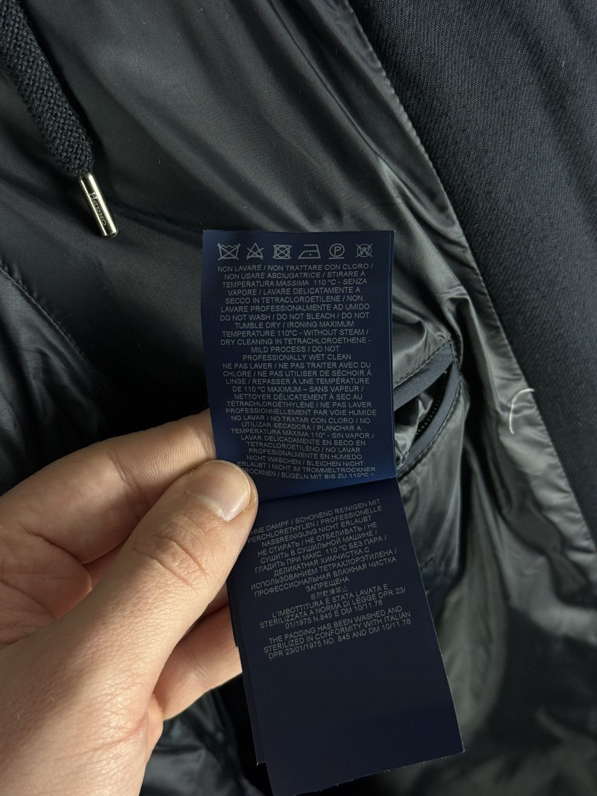 Herno HERNO Norfolk Men's Down Jacket Navy Blue Size 50 Size US M / EU 48-50 / 2 - 22 Thumbnail