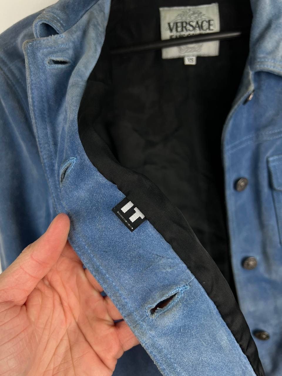 Versace × Versace Jeans Couture × Vintage Versace Jeans Couture leather vintage jacket size XS Size XS / US 0-2 / IT 36-38 - 8 Thumbnail