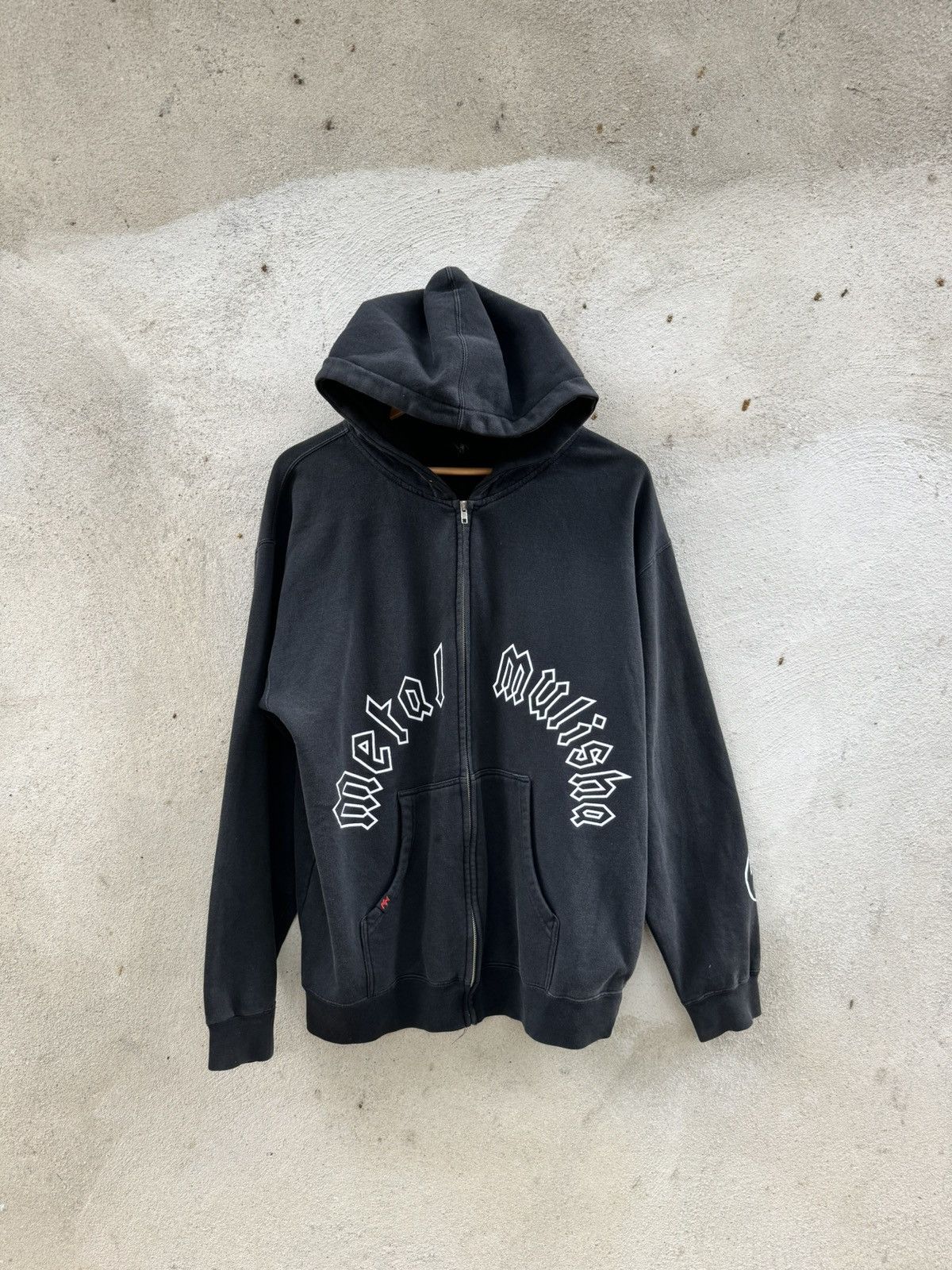 image of Metal Mulisha Graphic Hoodie Full Zip Cotton in Black, Men's (Size Medium)