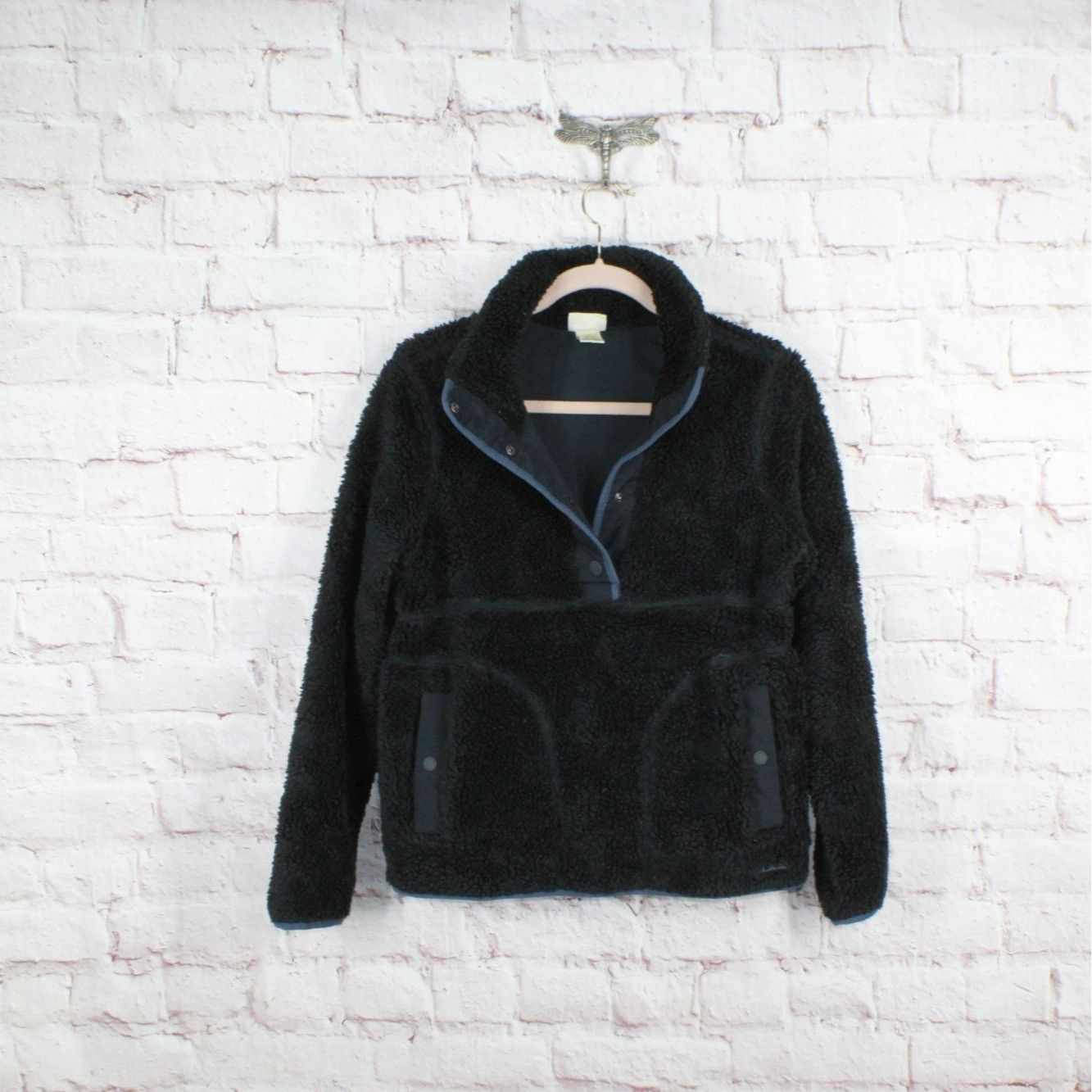 L.L. Bean LL Bean Women's Beans Sherpa Fleece Pullover Sweater Size S / US 4 / IT 40 - 2 Thumbnail