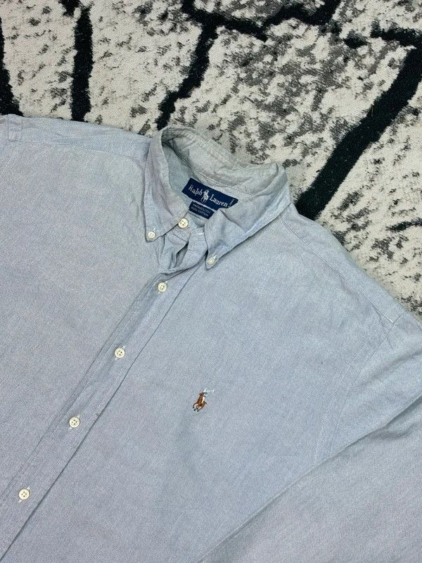Ralph Lauren Vintage Polo Ralph Lauren Shirt Blue XL Size US XL / EU 56 / 4 - 3 Thumbnail