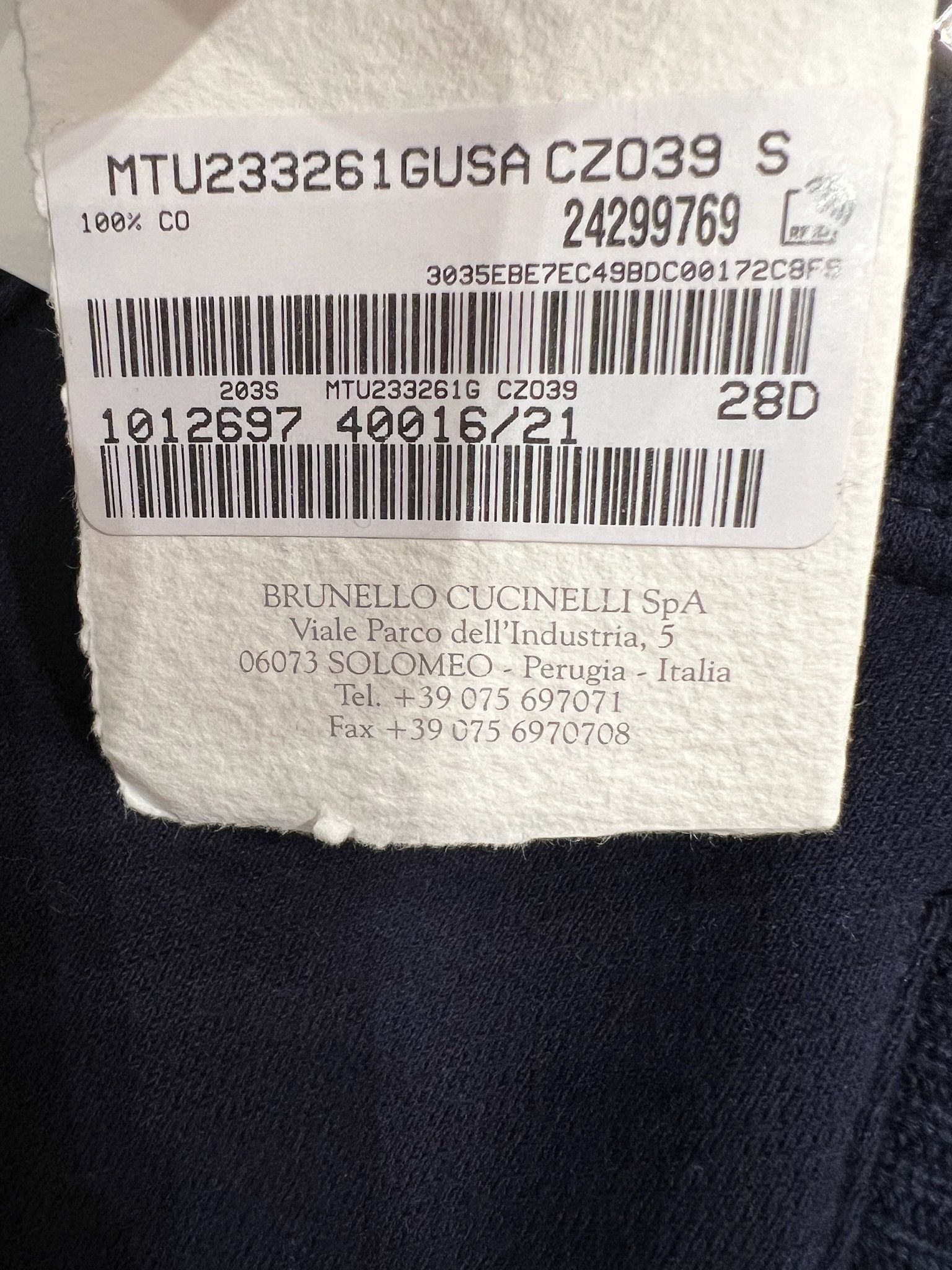 Brunello Cucinelli o1w1db10125 Pant in Blue Size US 30 / EU 46 - 2 Thumbnail