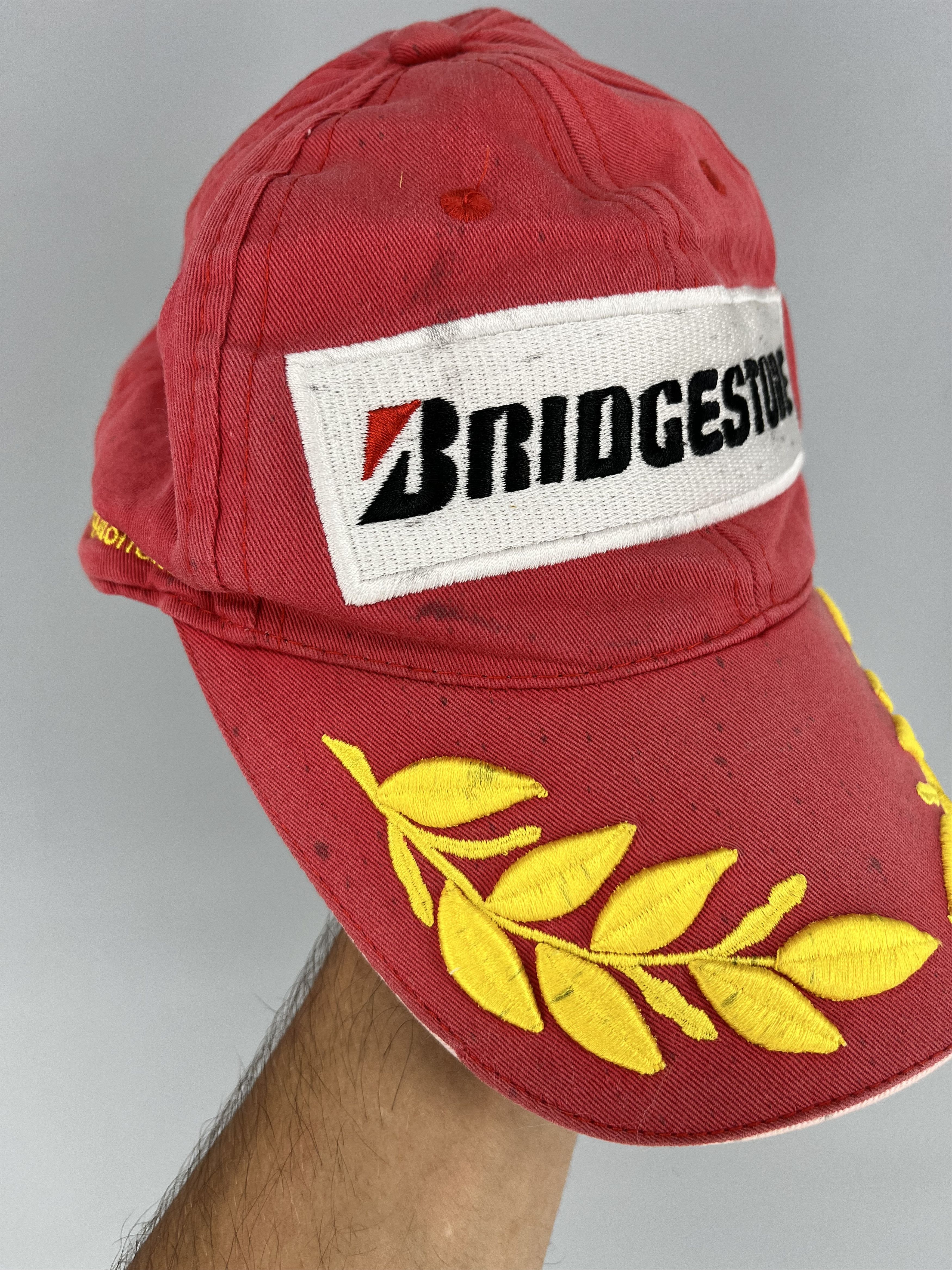 Vintage Vintage y2k Bridgestone Cap Hat Michael Schumacher F1 Size ONE SIZE - 7 Thumbnail
