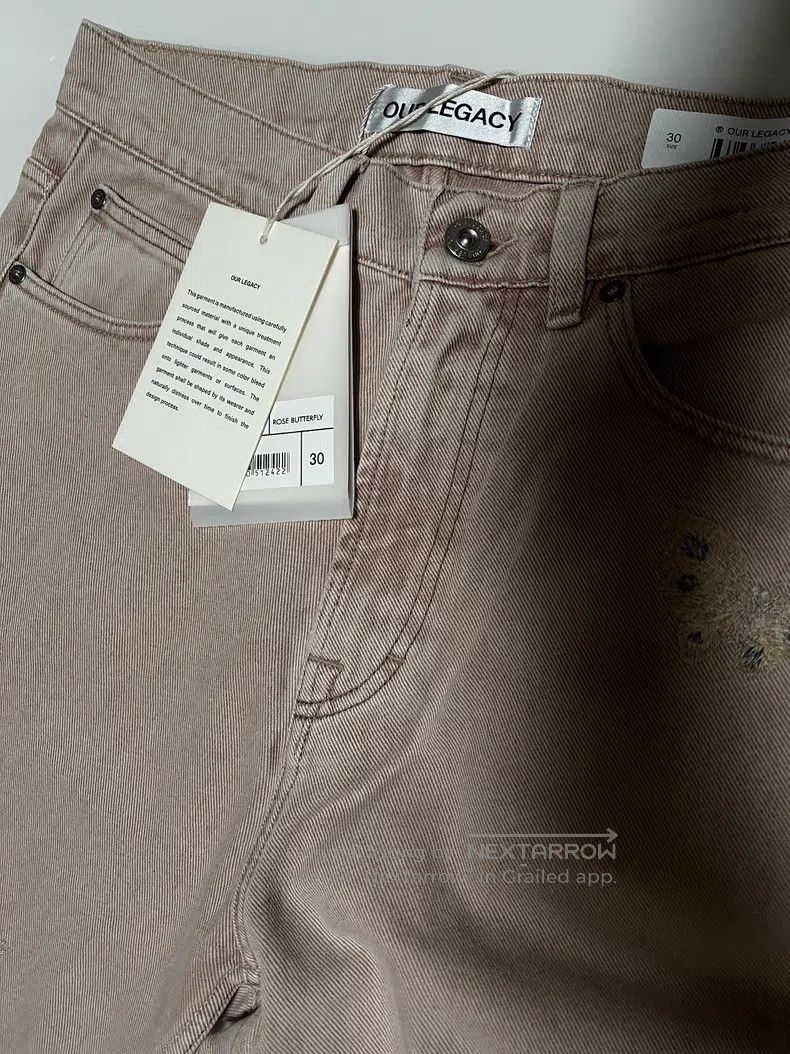 Our Legacy Our Legacy Embroidered butterfly denim pants Size US 30 / EU 46 - 1 Thumbnail