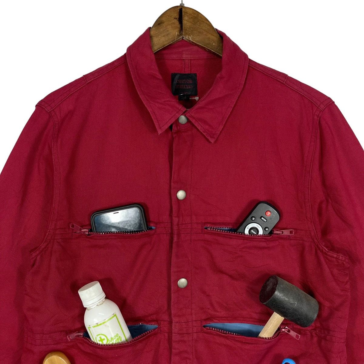 Custom Culture Multi Pocket Zipper Jacket