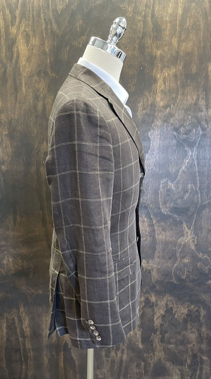 Polo Ralph Lauren × Vintage Windowpane Check Print Polo 2 Jacket Size 38R - 5 Thumbnail