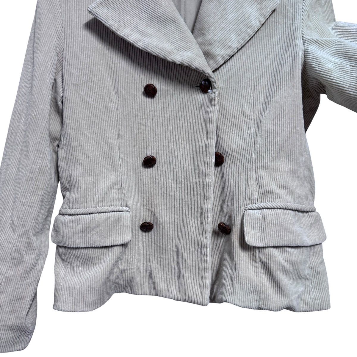 Hysteric Glamour 90s Hysteric Glamour Corduroy Double Breast Peacot Jacket Size XS / US 0-2 / IT 36-38 - 7 Thumbnail