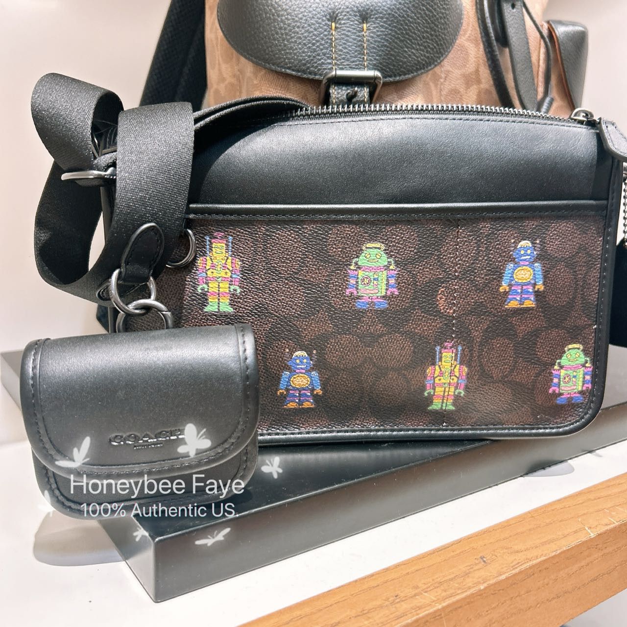Coach Cosmic Coach Heritage Convertible Crossbody With Robot CW341 Size ONE SIZE - 1 Thumbnail