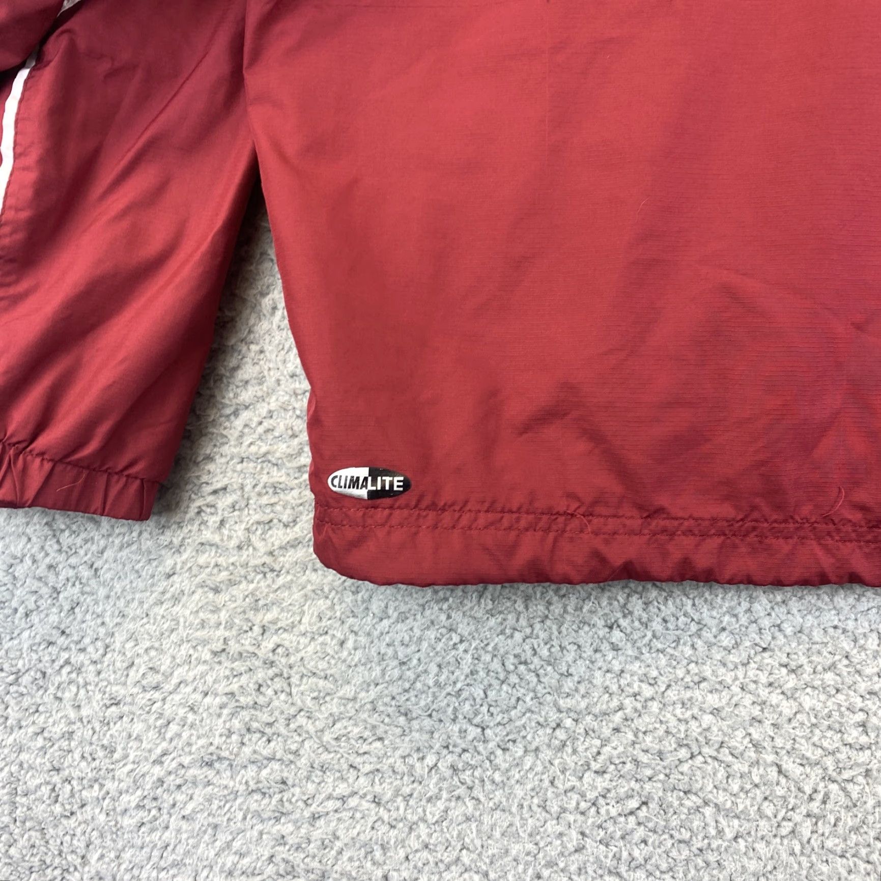 Adidas Adidas Windbreaker Track Jacket Mens Extra Large Red Burgundy Zip Logo 63-16 / Full Zip / Track Jacket / Logo / 63-16 / Adidas Size US XL / EU 56 / 4 - 6 Thumbnail