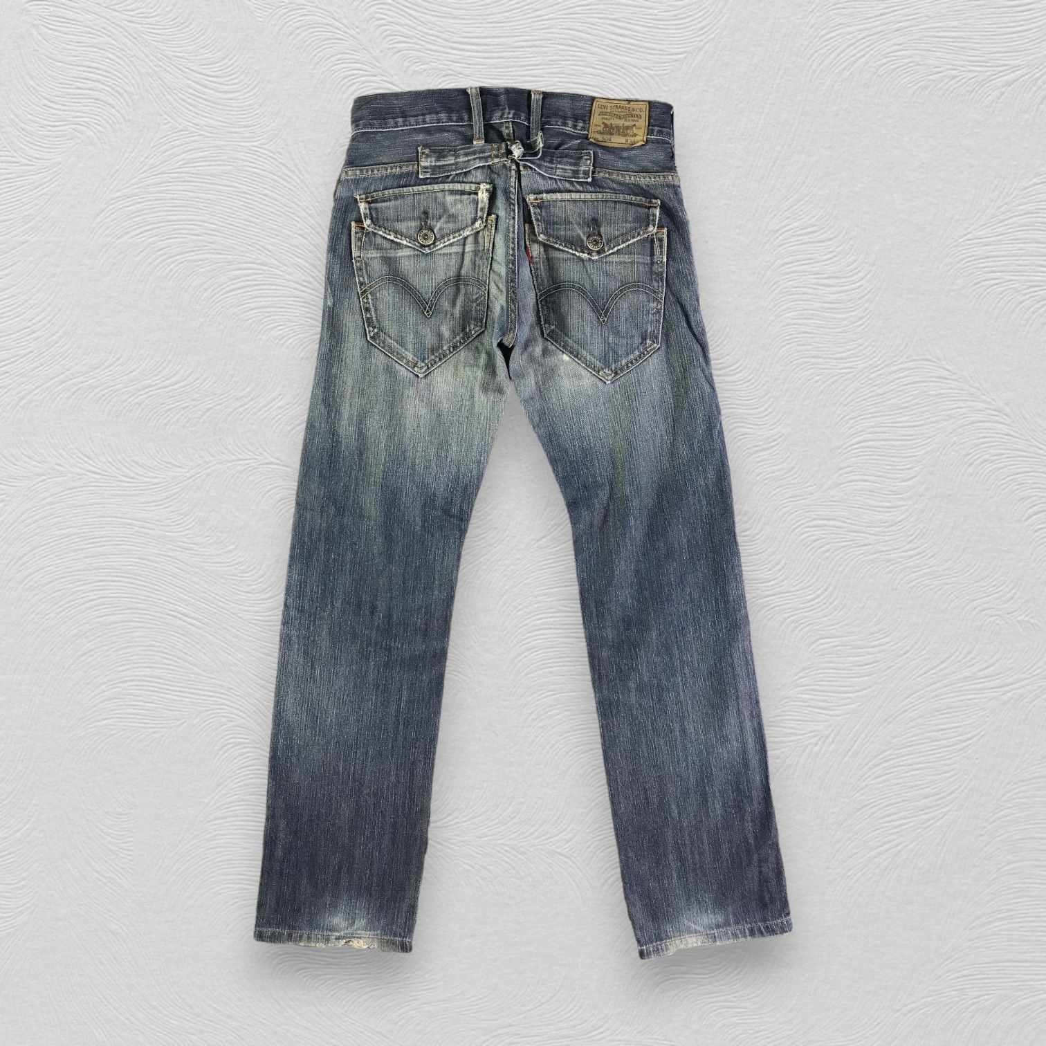 Levi's Vintage Levis Jeans 504 Distressed Denim KJ2528 Size US 30 / EU 46 - 2 Thumbnail