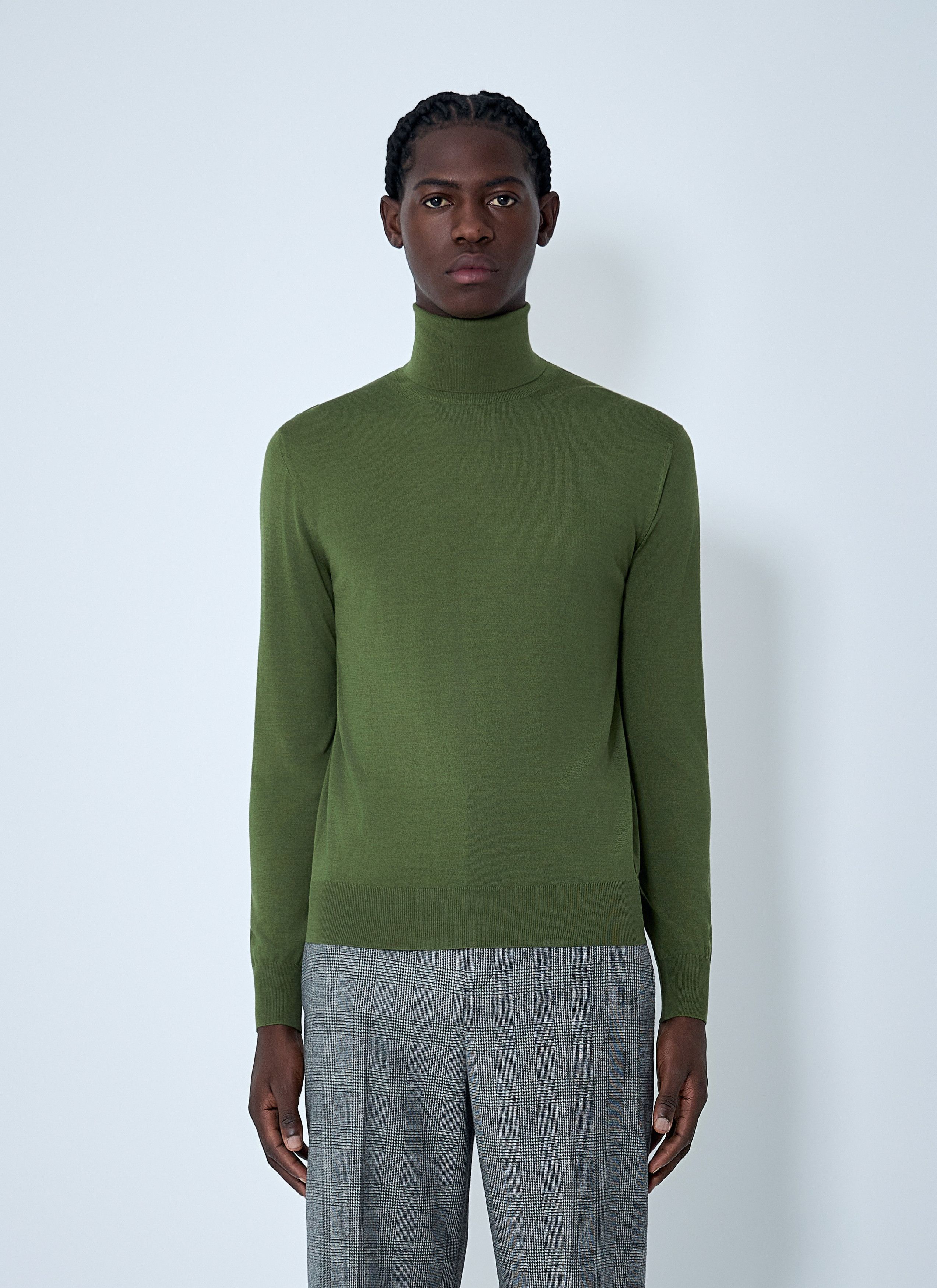 Saint Laurent Paris Fine Knit Turtleneck Sweater Size US S / EU 44-46 / 1 - 1 Thumbnail