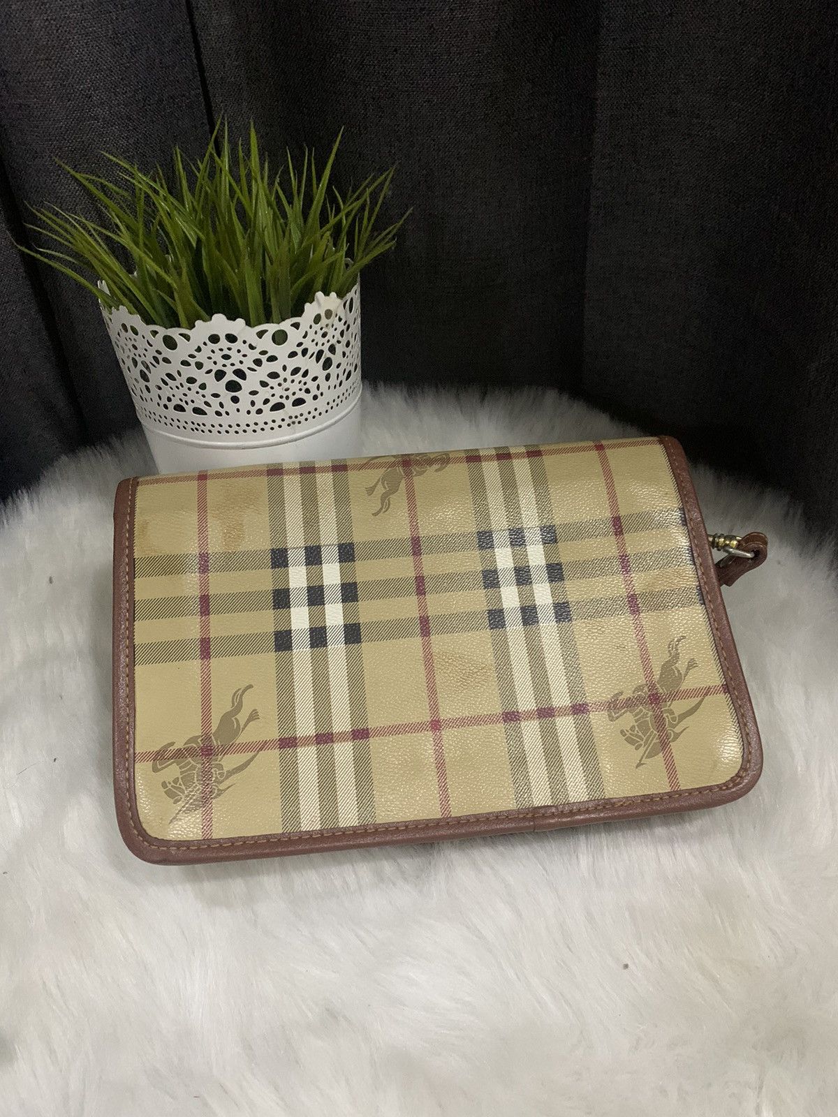 Burberry VINTAGE !! Clutch Bag BURBERRY Nova Check Size ONE SIZE - 5 Thumbnail