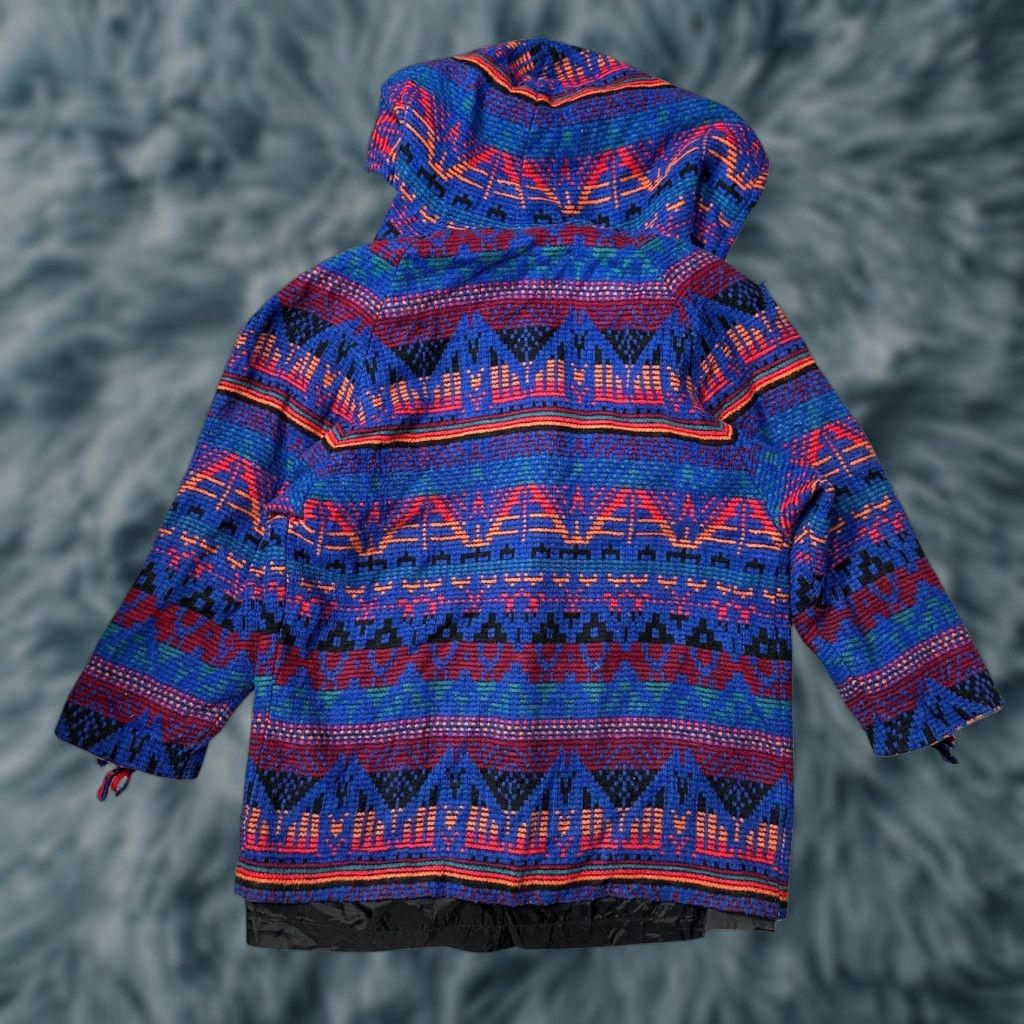 Vintage VINTAGE Concept Southwestern Blanket Coat Sweater Womens Medium Navajo Native Toggle Coat Mens Womens Girls Size M / US 6-8 / IT 42-44 - 1 Thumbnail
