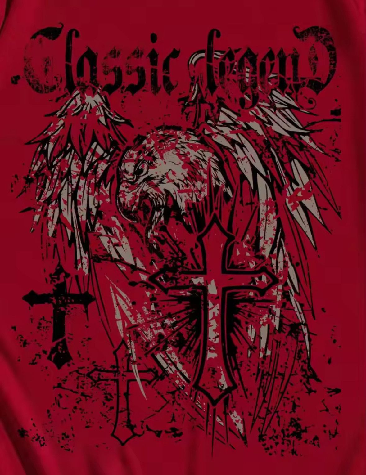 Other Y2K Streetwear Goth Fashion Red T-Shirt Punk Graphic Tee Size US XL / EU 56 / 4 - 3 Thumbnail