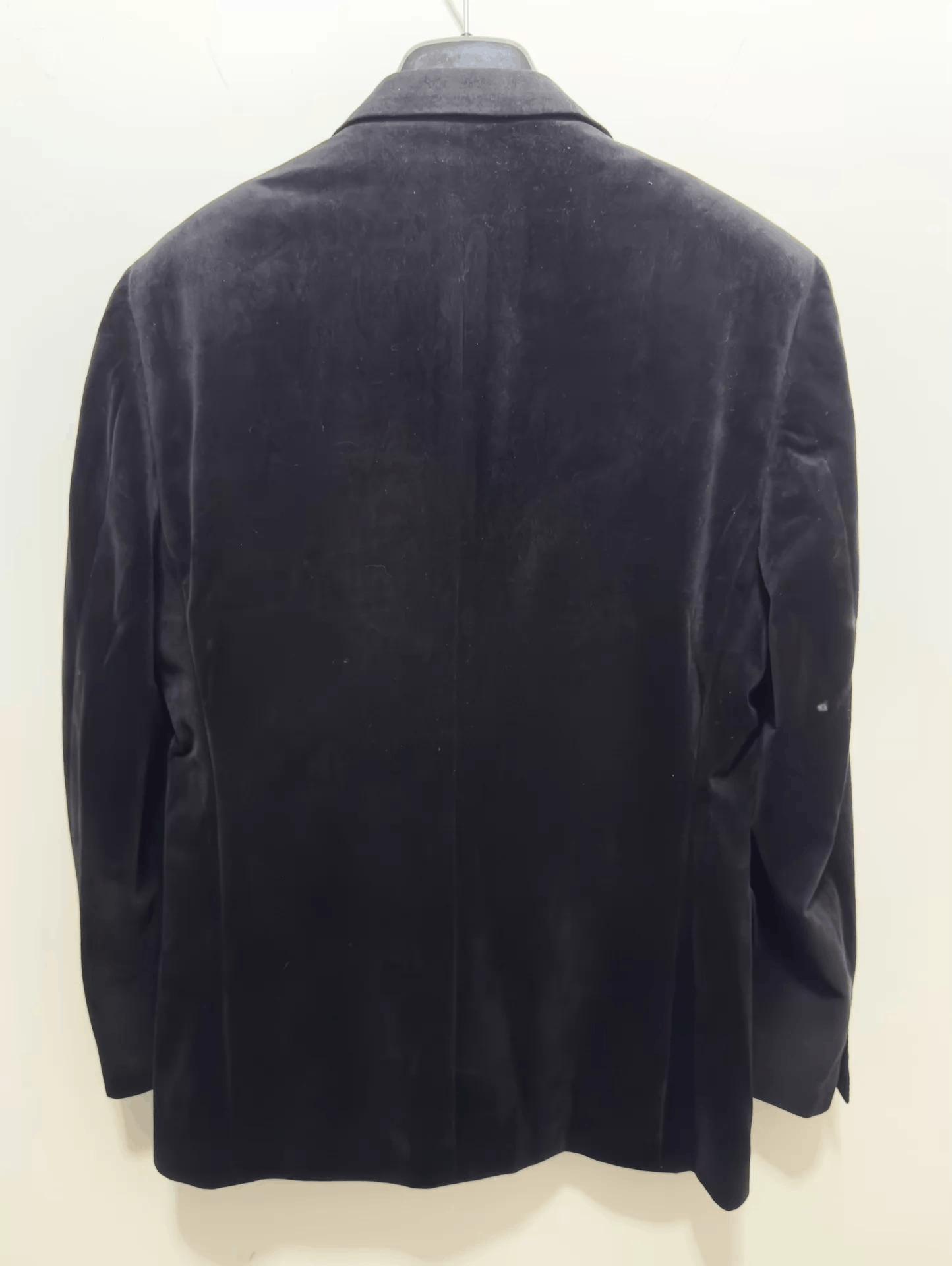 Saint Laurent Paris SLP 22FW Black Warrior Black Velvet Topstitch Blazer 46 Size 46R - 2 Thumbnail