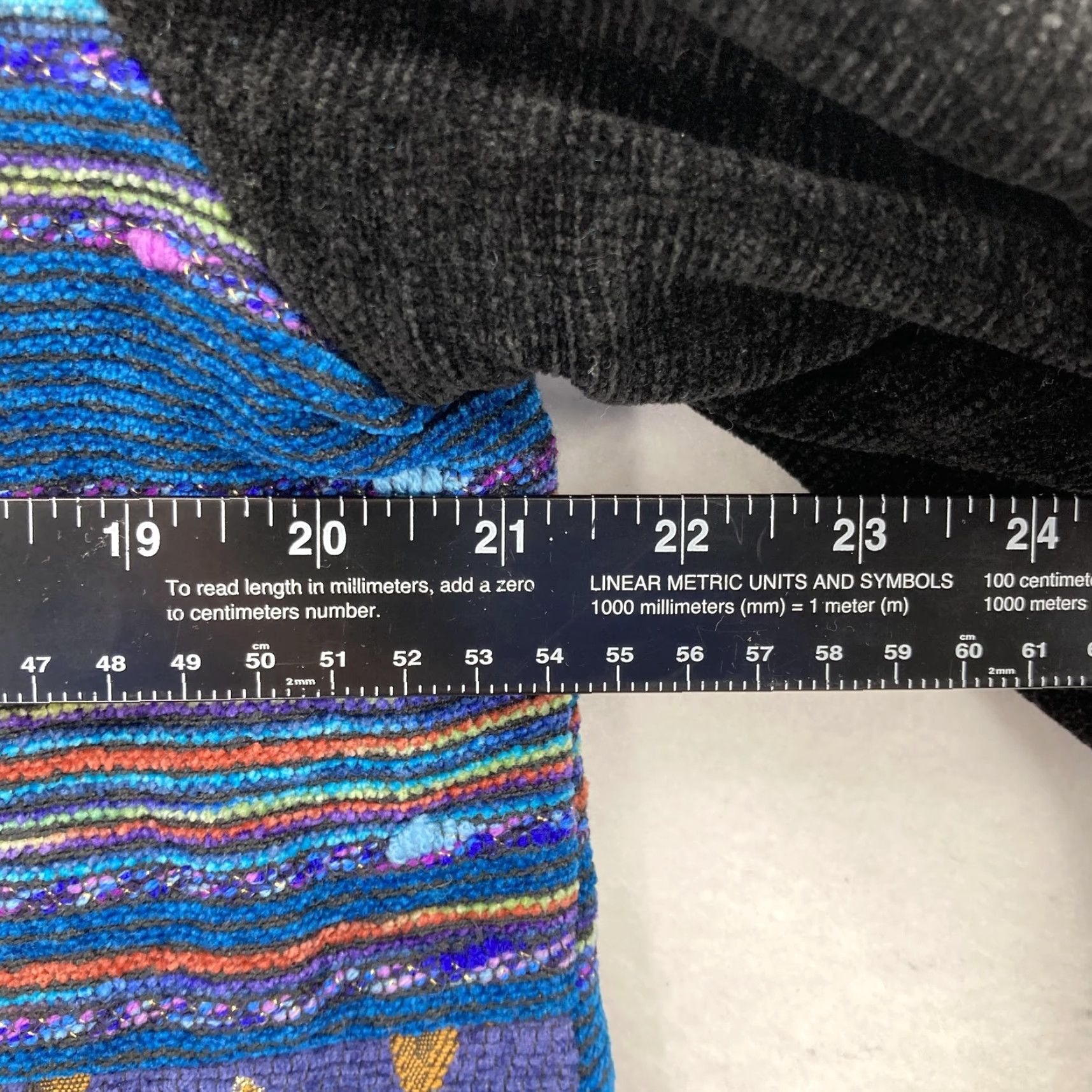 Vintage VINTAGE Julia K Jacket Womens M Black Blue Patchwork Artsy Beaded Toggle Boho VTG Ladies 80s/90s Inspired Size M / US 6-8 / IT 42-44 - 6 Thumbnail