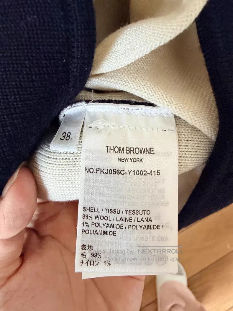 Thom Browne Thom Browne Wool Knit Cardigan, Navy Size XS / US 0-2 / IT 36-38 - 6 Thumbnail