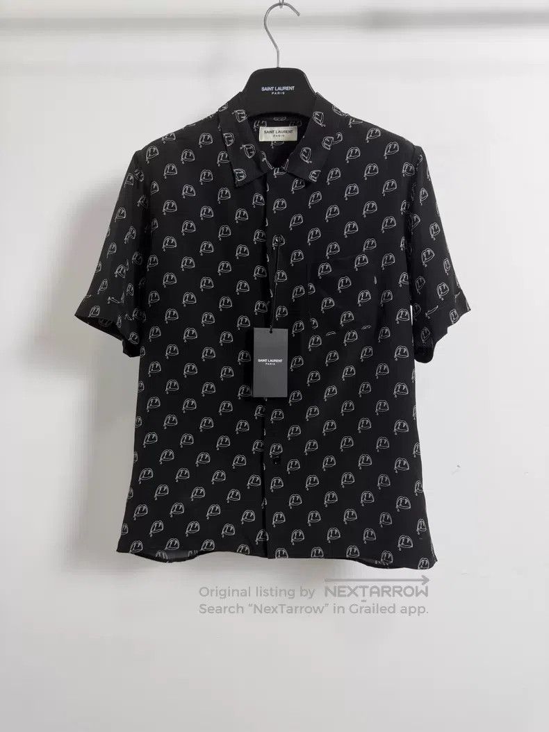 Saint Laurent Paris Saint Laurent Paris Size 37 Black Mulberry Silk Vampire Fa Size US S / EU 44-46 / 1 - 1 Thumbnail
