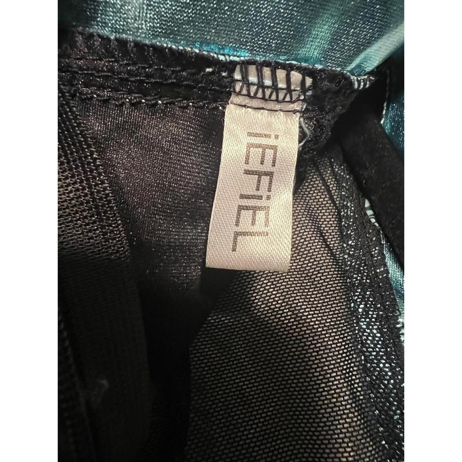 Other iEFiEL Cheert Dress US 16 Black Metallic Blue Mesh Sparkly Size ONE SIZE - 5 Thumbnail