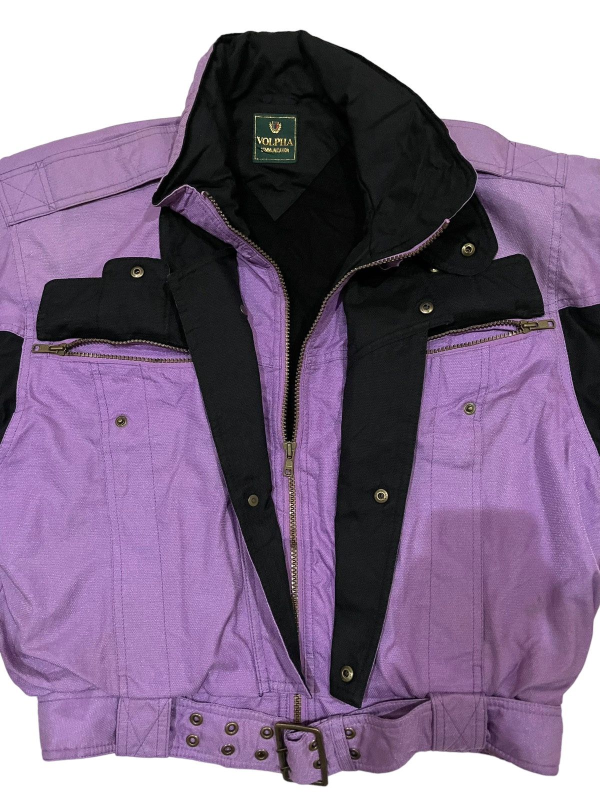 Japanese Brand Volpha Communication Bondage Punk Bomber Biker Jacket Size US M / EU 48-50 / 2 - 10 Thumbnail