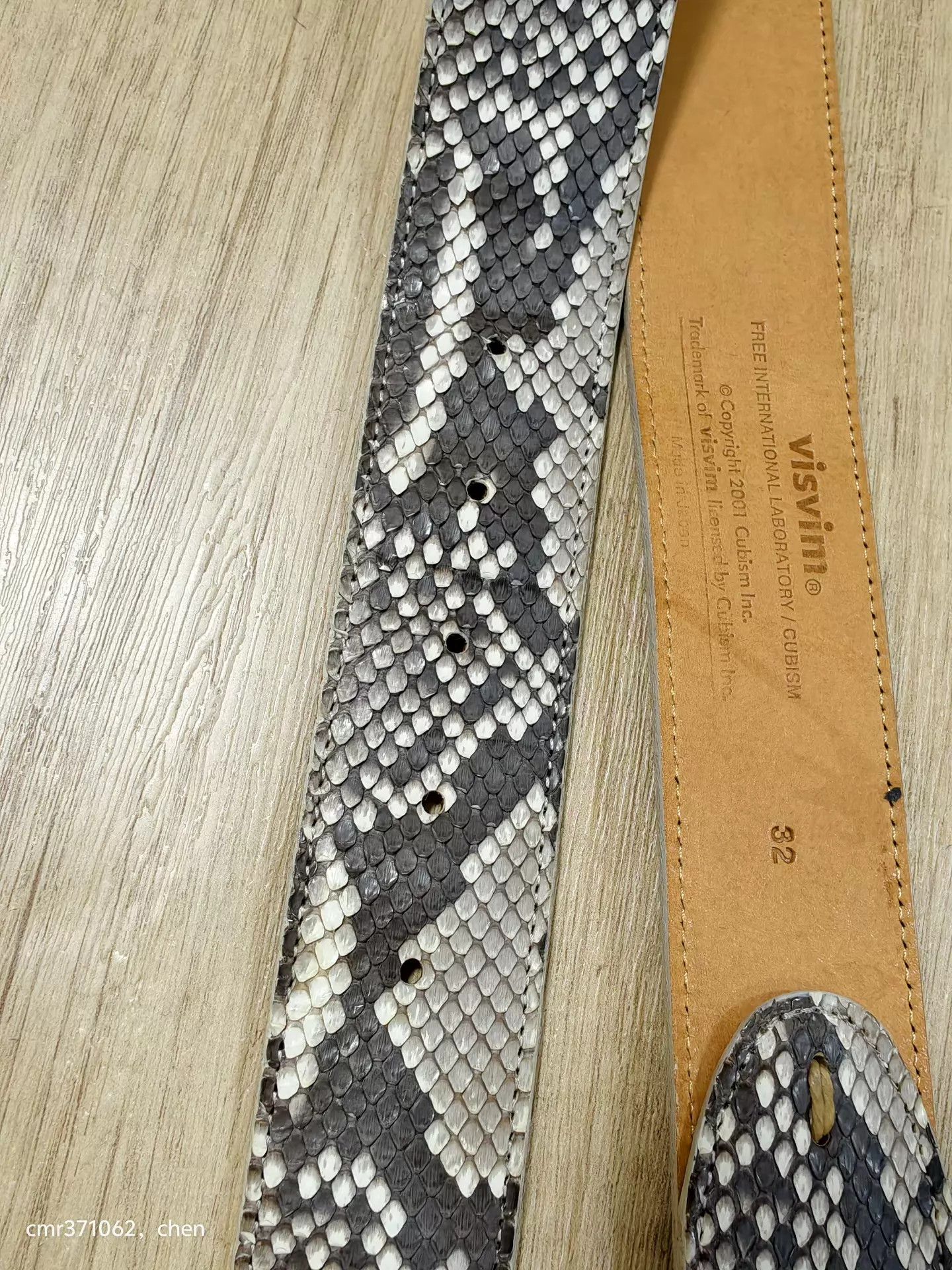 Visvim visvim 20SS Python Belt 40mm Natural W32 9-95 Size ONE SIZE - 5 Thumbnail